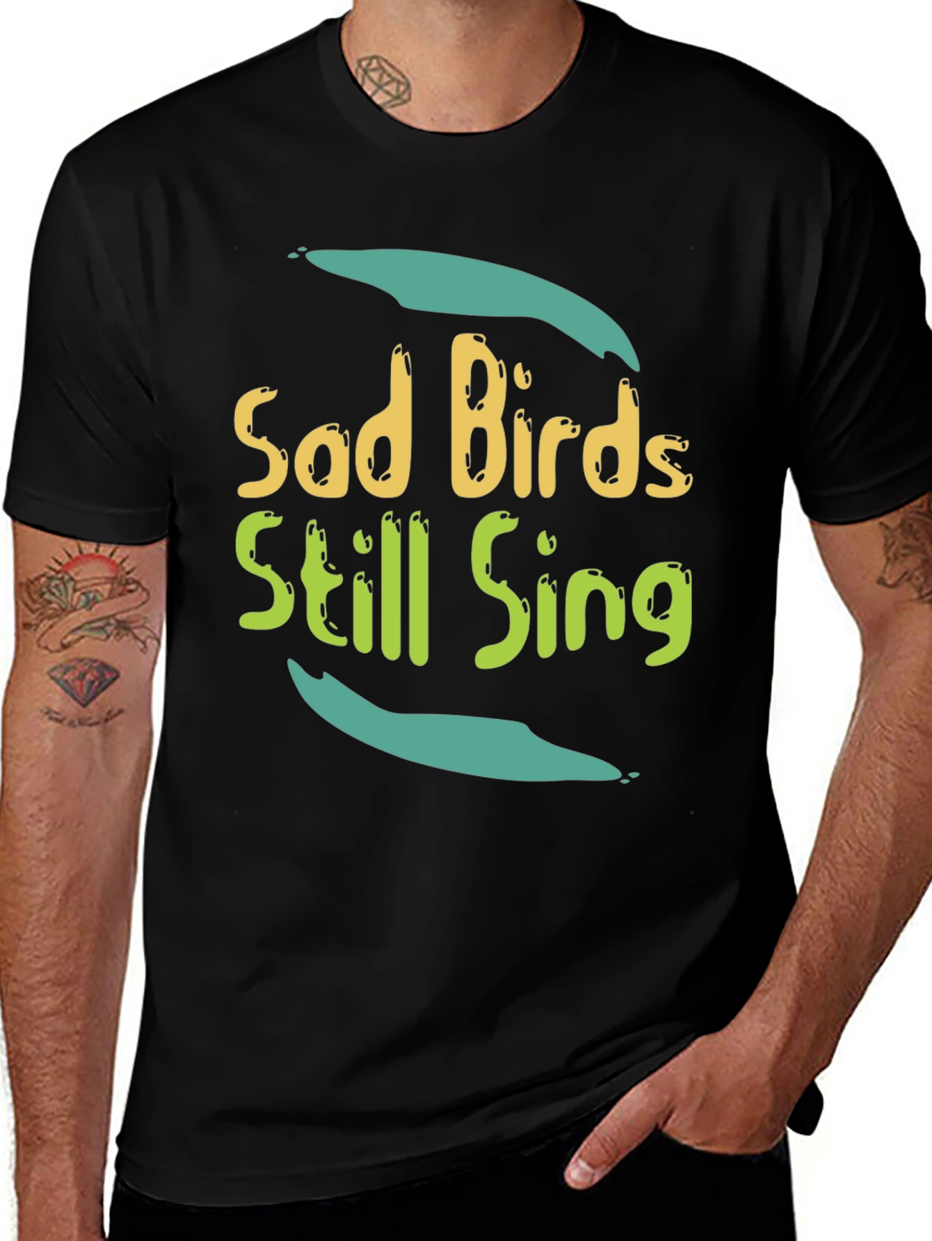Variant 24 of Sad Birds Still Sing Graphic Tee