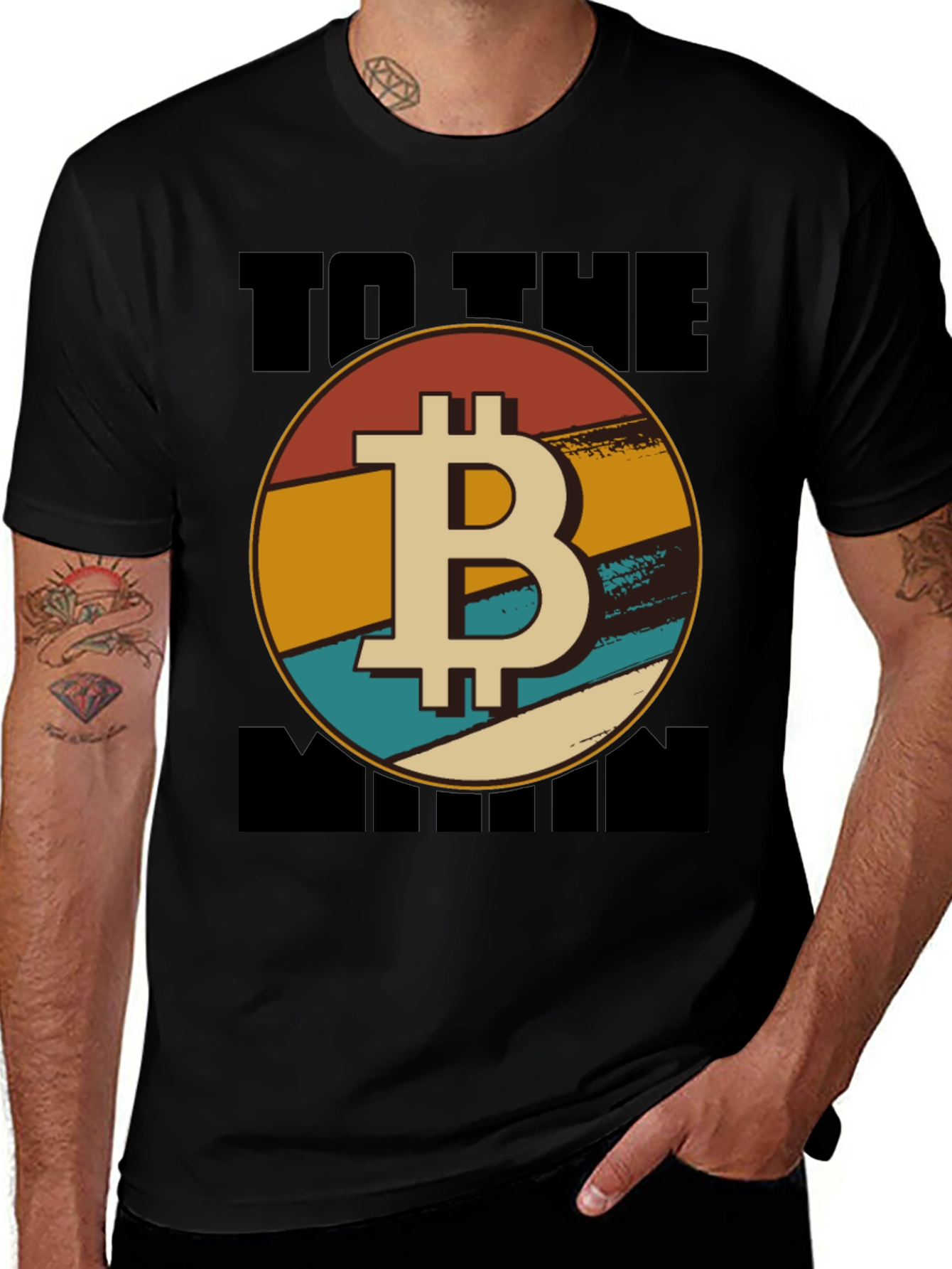 Variant 15 of Bitcoin To The Moon Graphic Tee