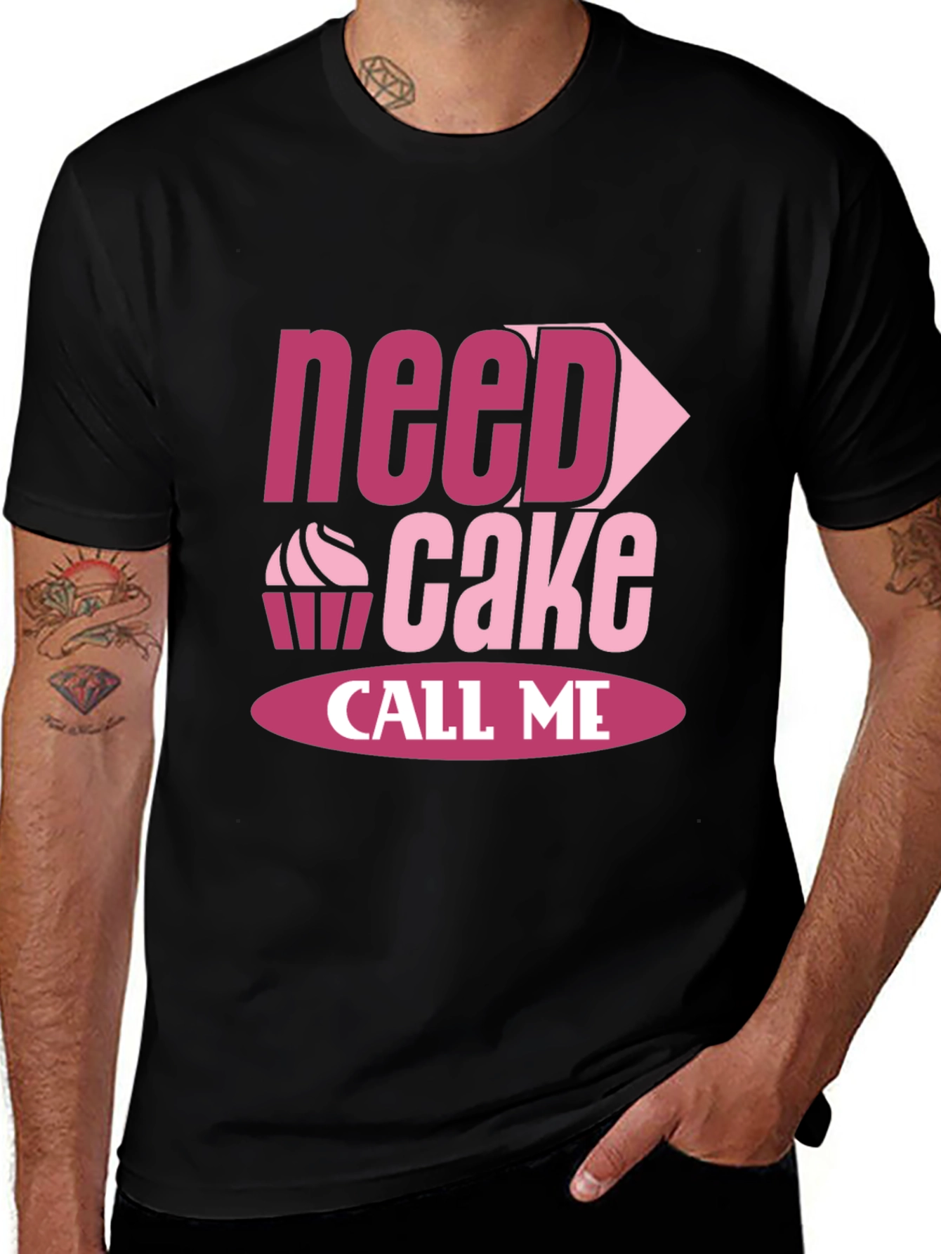 Variant 29 of Need Cake, Call Me T-Shirt, Funny Baking Tee