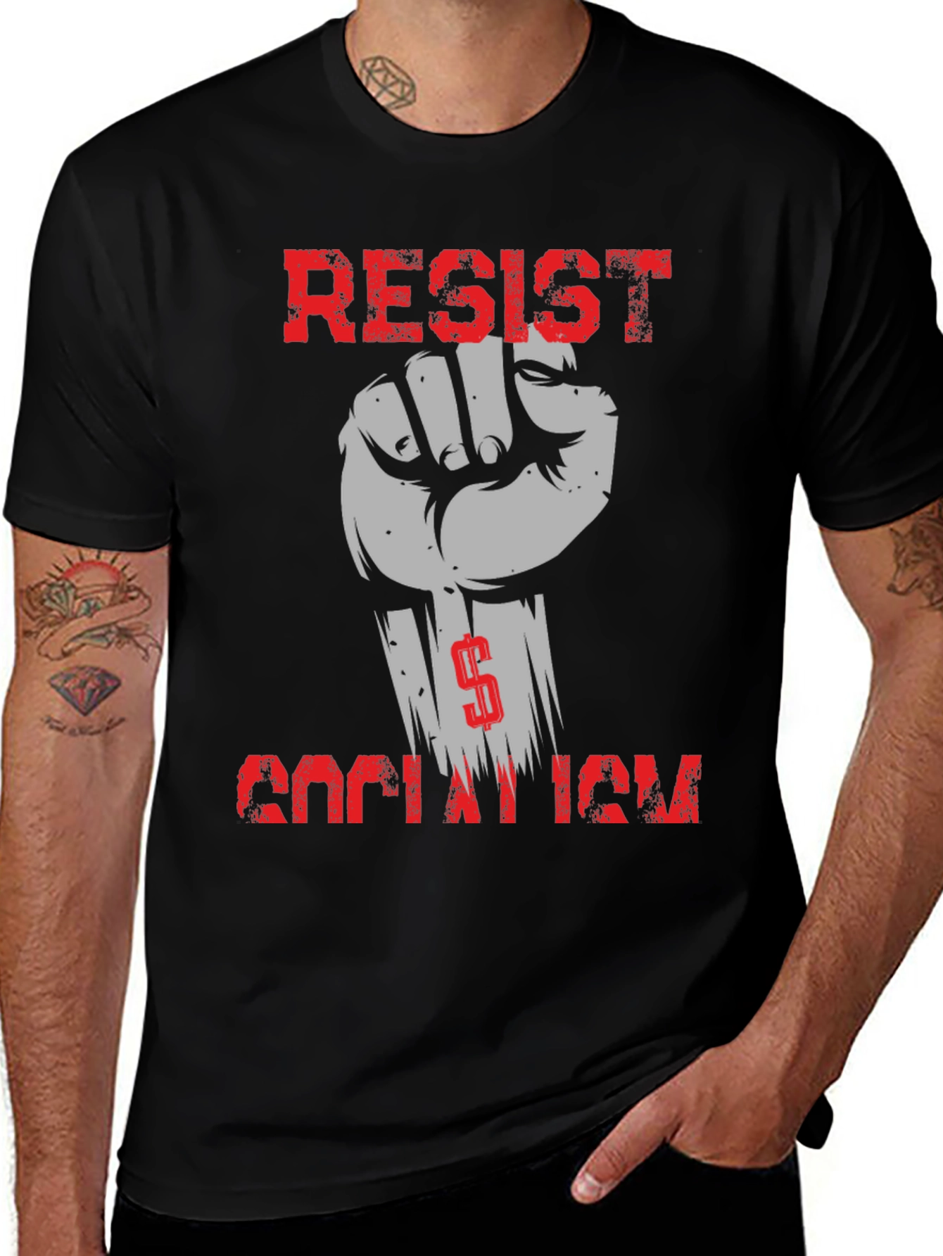 Resist Socialism Graphic Tee - Anti Socialist T-Shirt