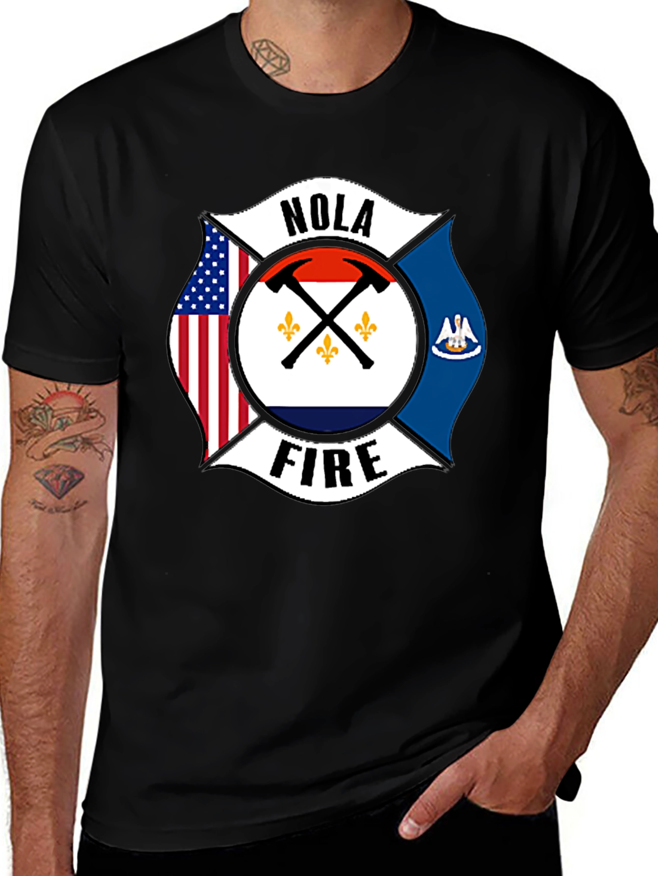 NOLA Fire T-Shirt - New Orleans Firefighter Tee
