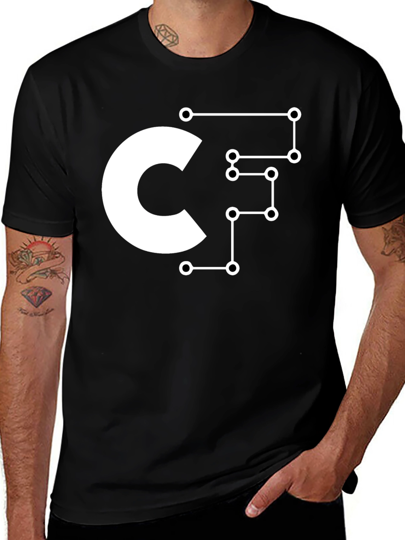 Variant 25 of C++ Developer Black Tee - Coding & Tech Style