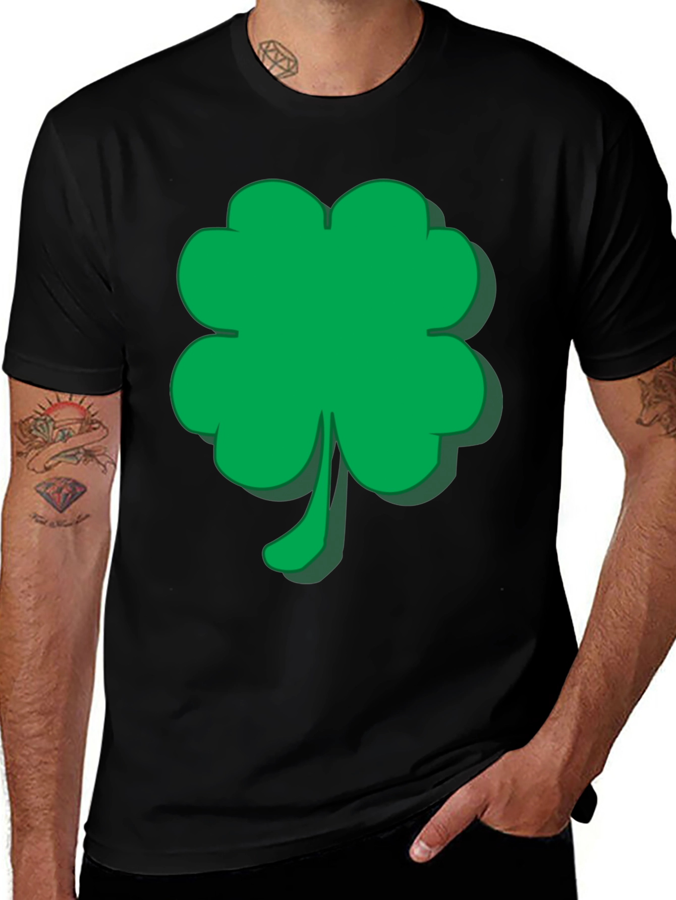 Variant 10 of Lucky Green Shamrock T-Shirt