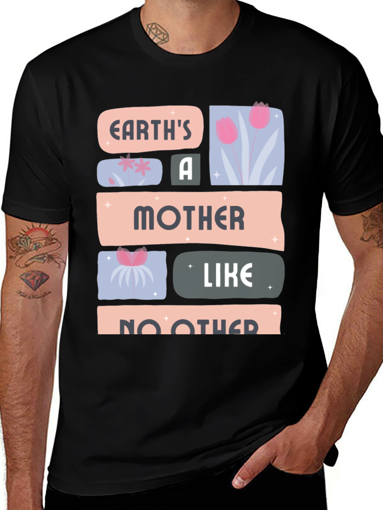 Variant 19 of Earth's Mother Black Graphic Tee
