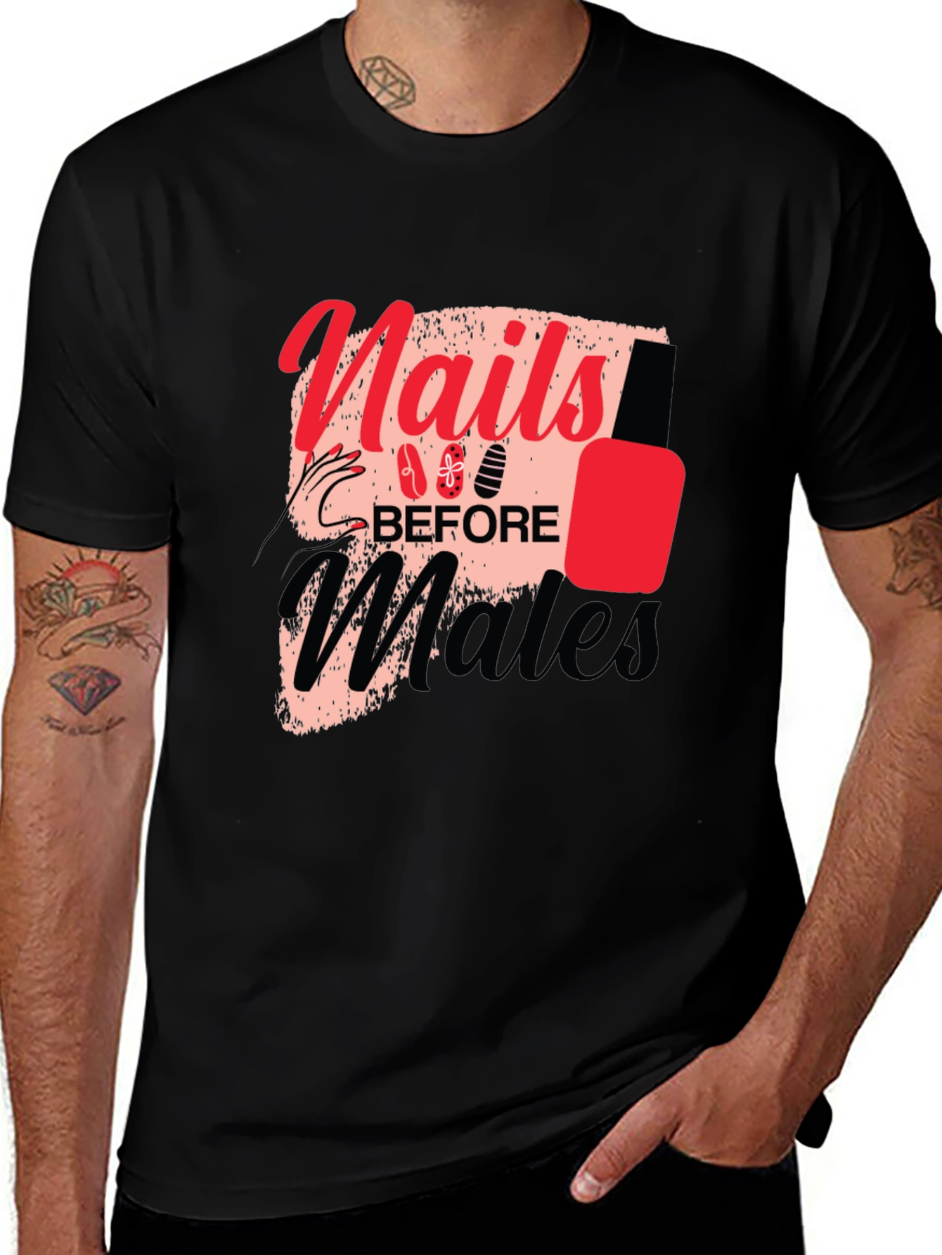 Variant 4 of Nails Before Males Graphic Tee - Unisex