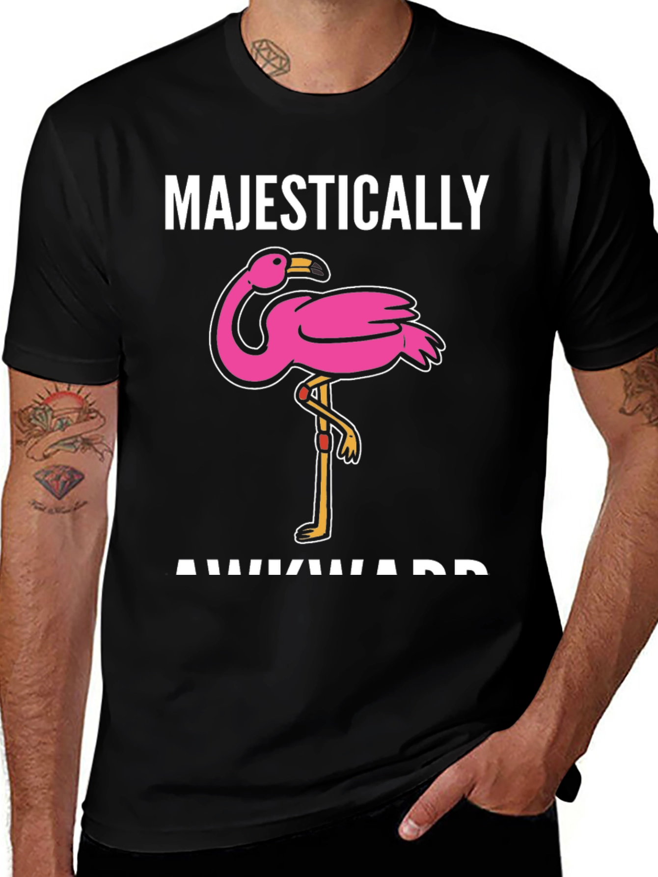 Variant 19 of Majestically Awkward Flamingo T-Shirt