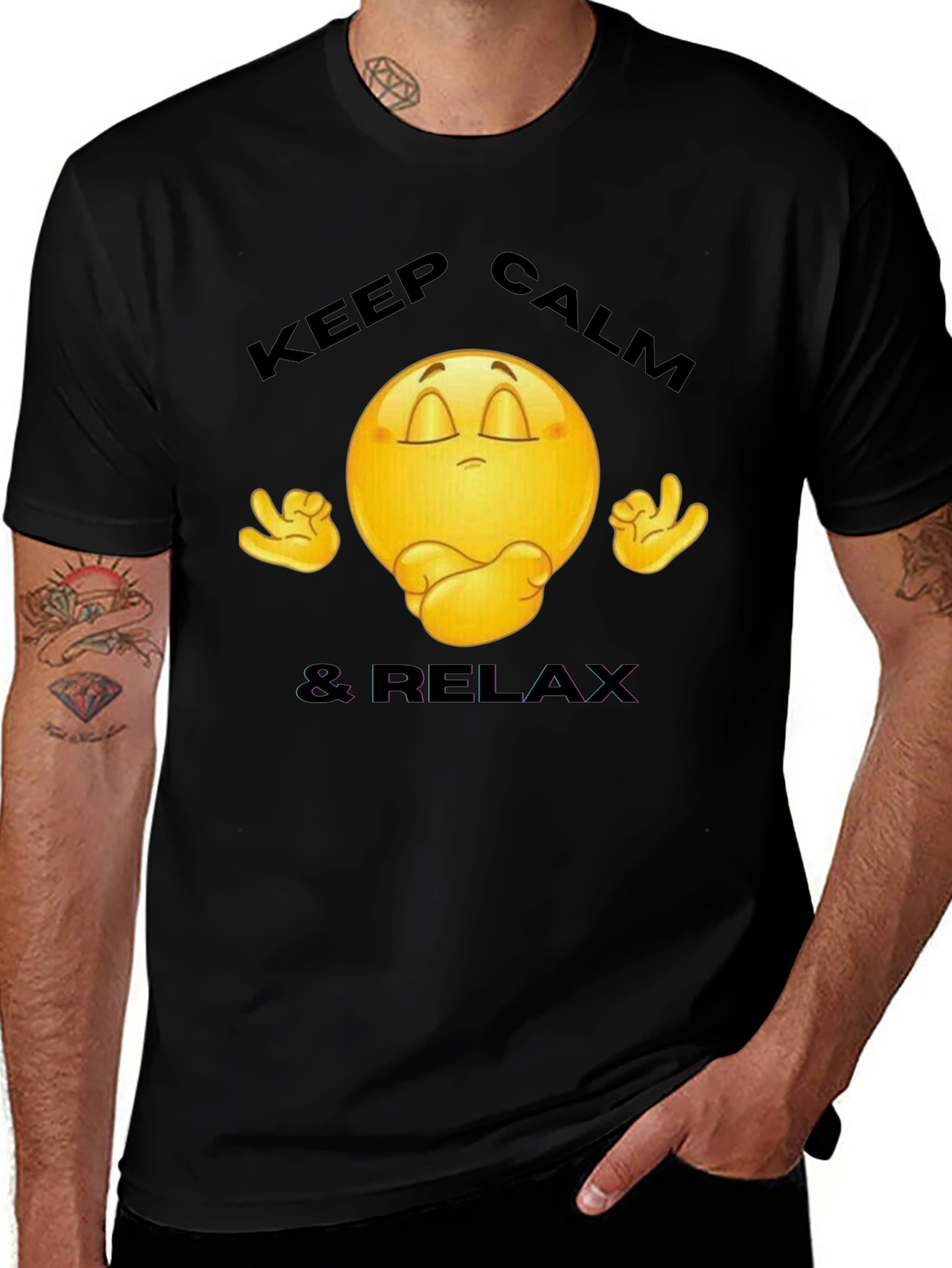 Variant 8 of Keep Calm & Relax Graphic Tee