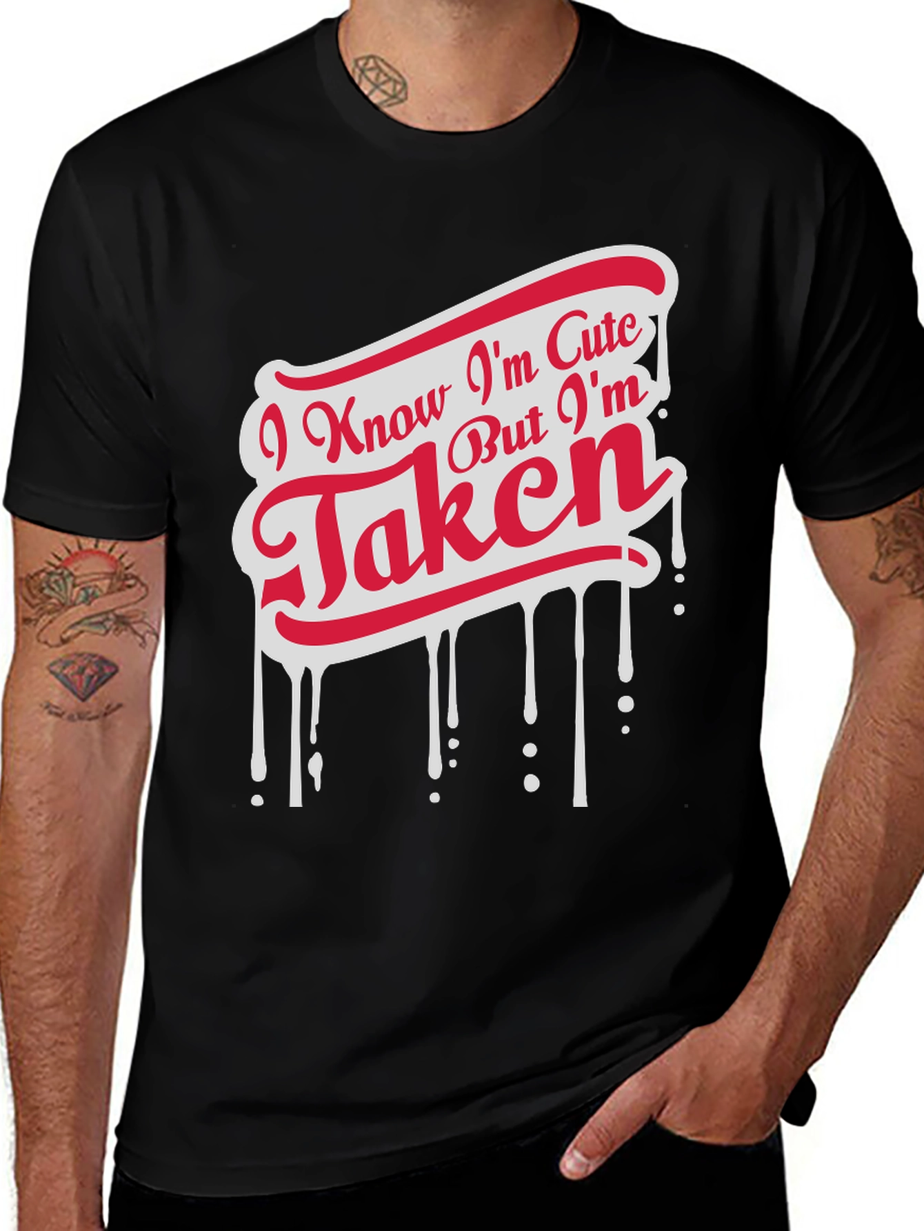 Variant 11 of I'm Cute But Taken Graphic Tee