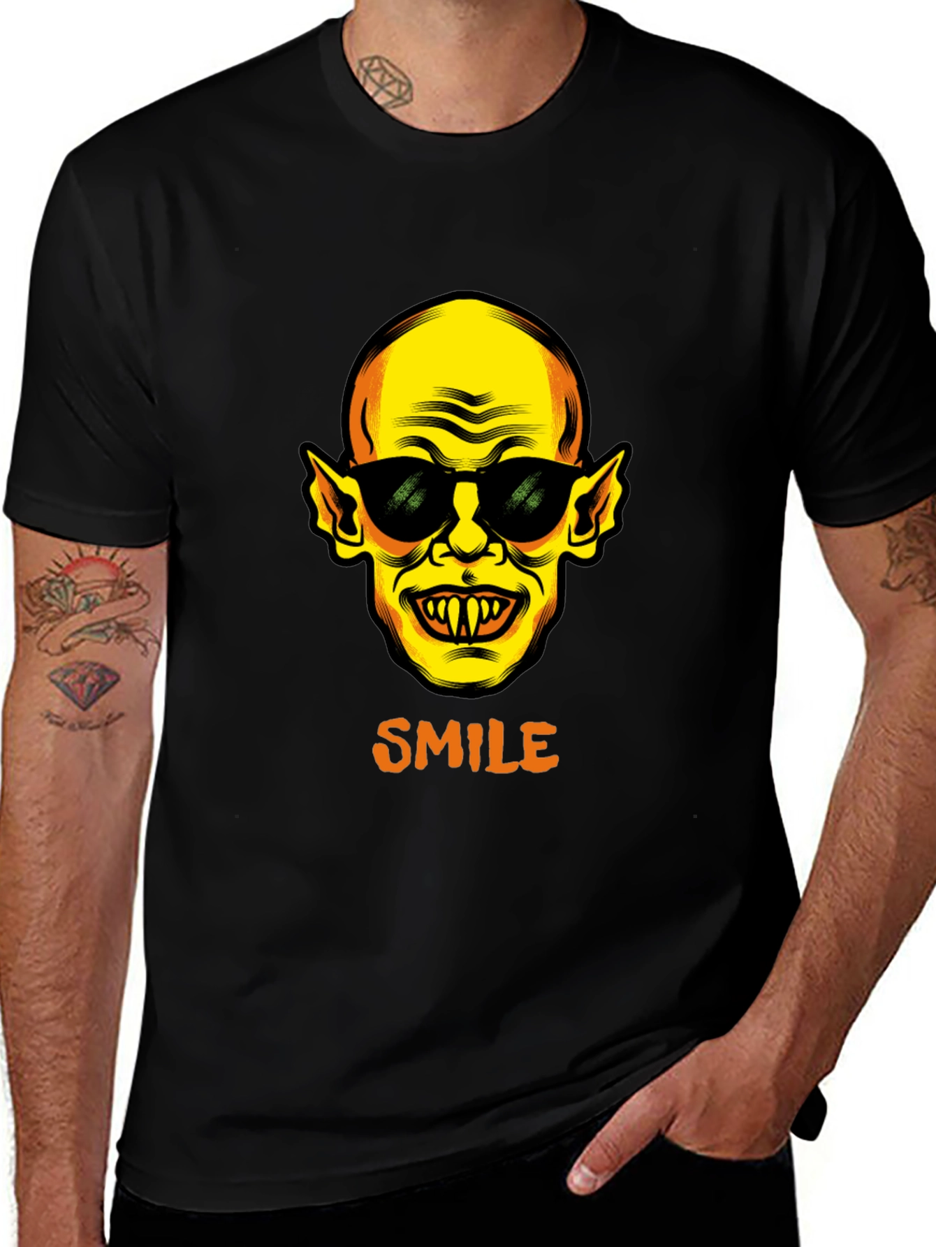 Variant 28 of Smile Vampire T-Shirt - Bold Graphic Tee