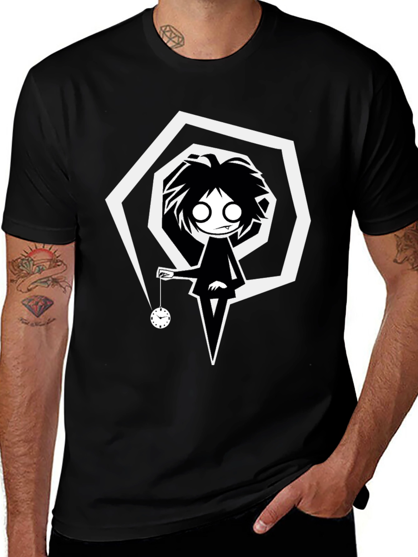 Hypnotic Pendulum T-Shirt - Gothic Style