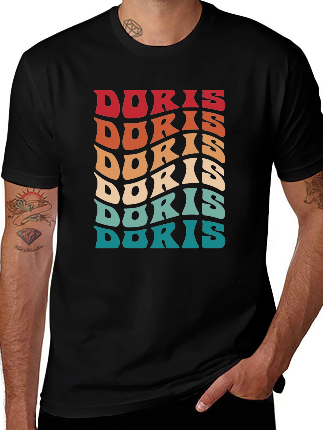 Variant 14 of Retro Doris T-Shirt - Black