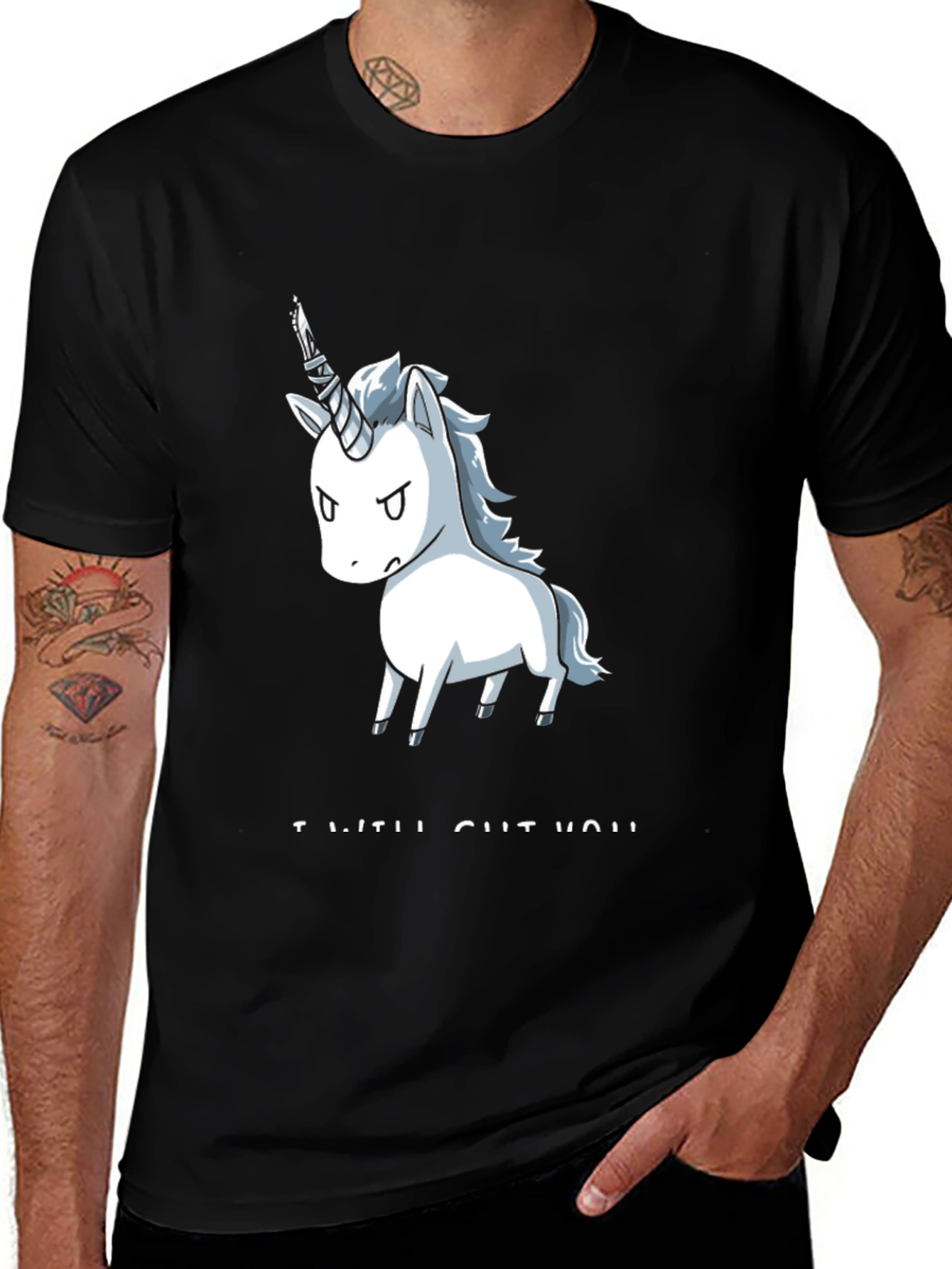 Variant 10 of Unicorn T-Shirt - I Will Cut You