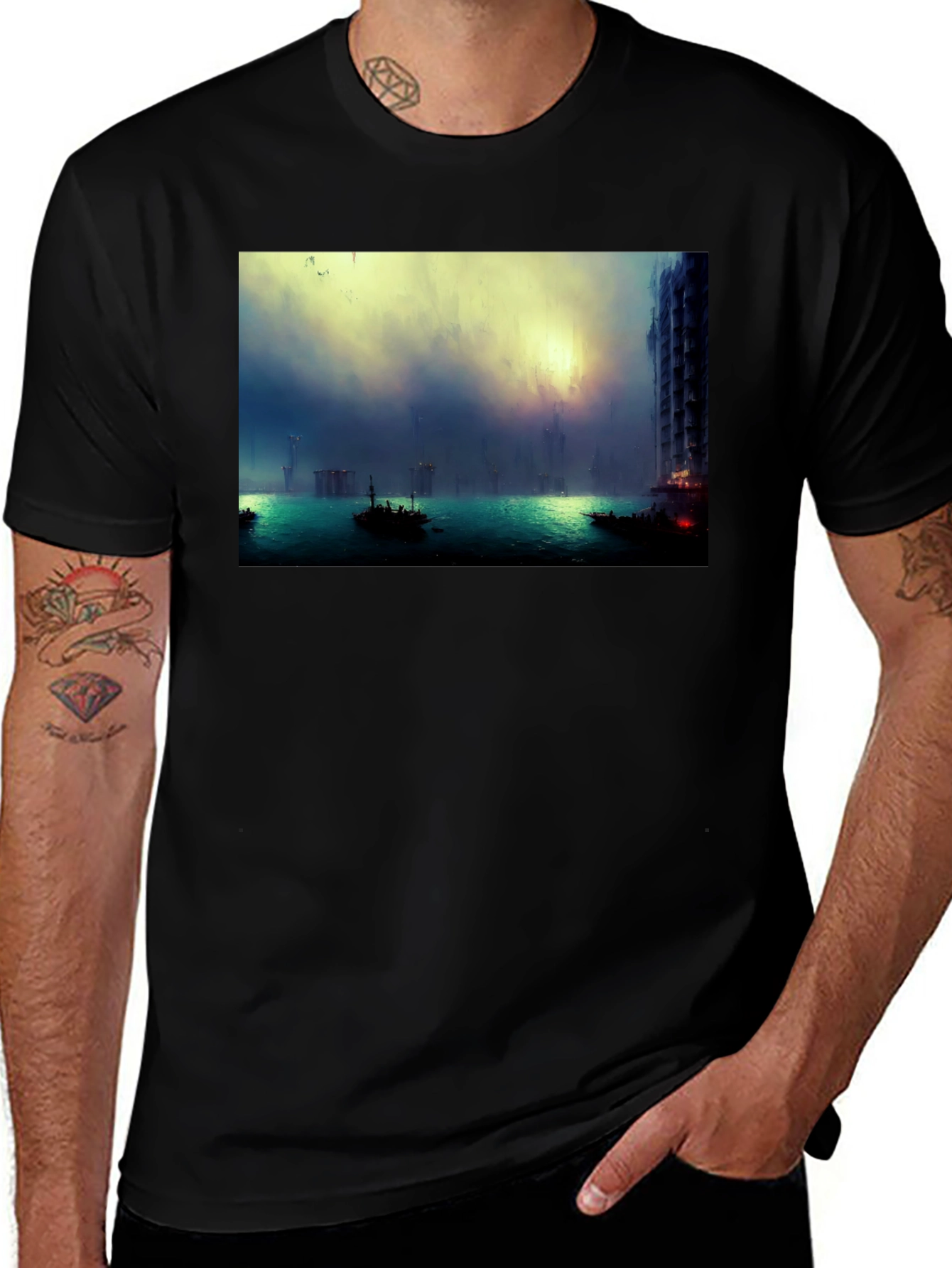 Variant 12 of Atmospheric Venice Graphic Tee