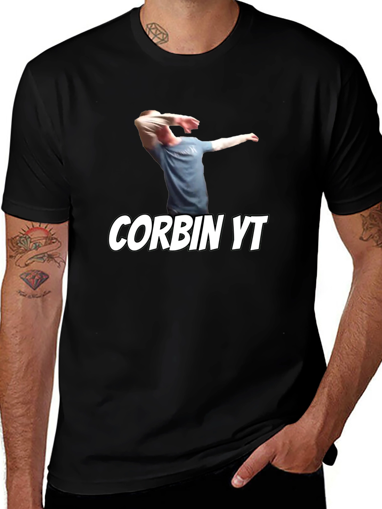 Variant 30 of Corbin YT Black Graphic T-Shirt