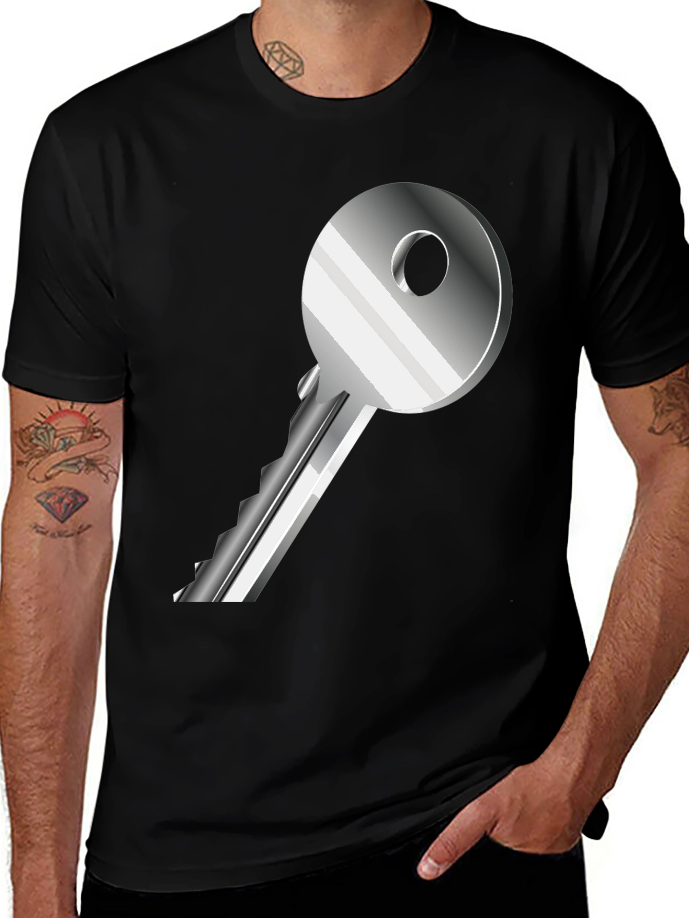 Variant 19 of Key Graphic T-Shirt - Stylish Unisex Tee
