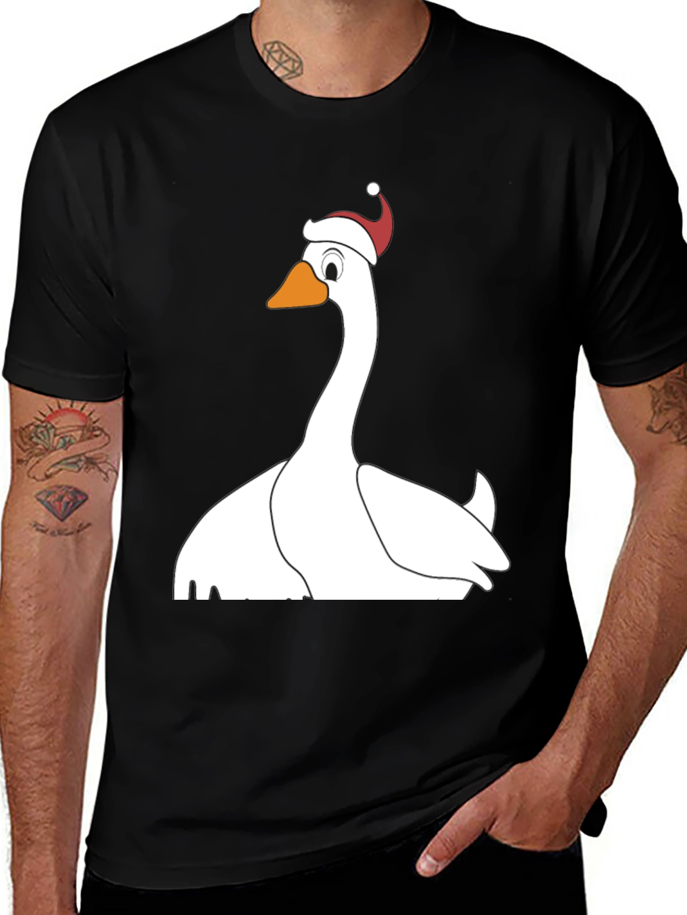 Variant 30 of Festive Goose T-Shirt - Holiday Humor Apparel