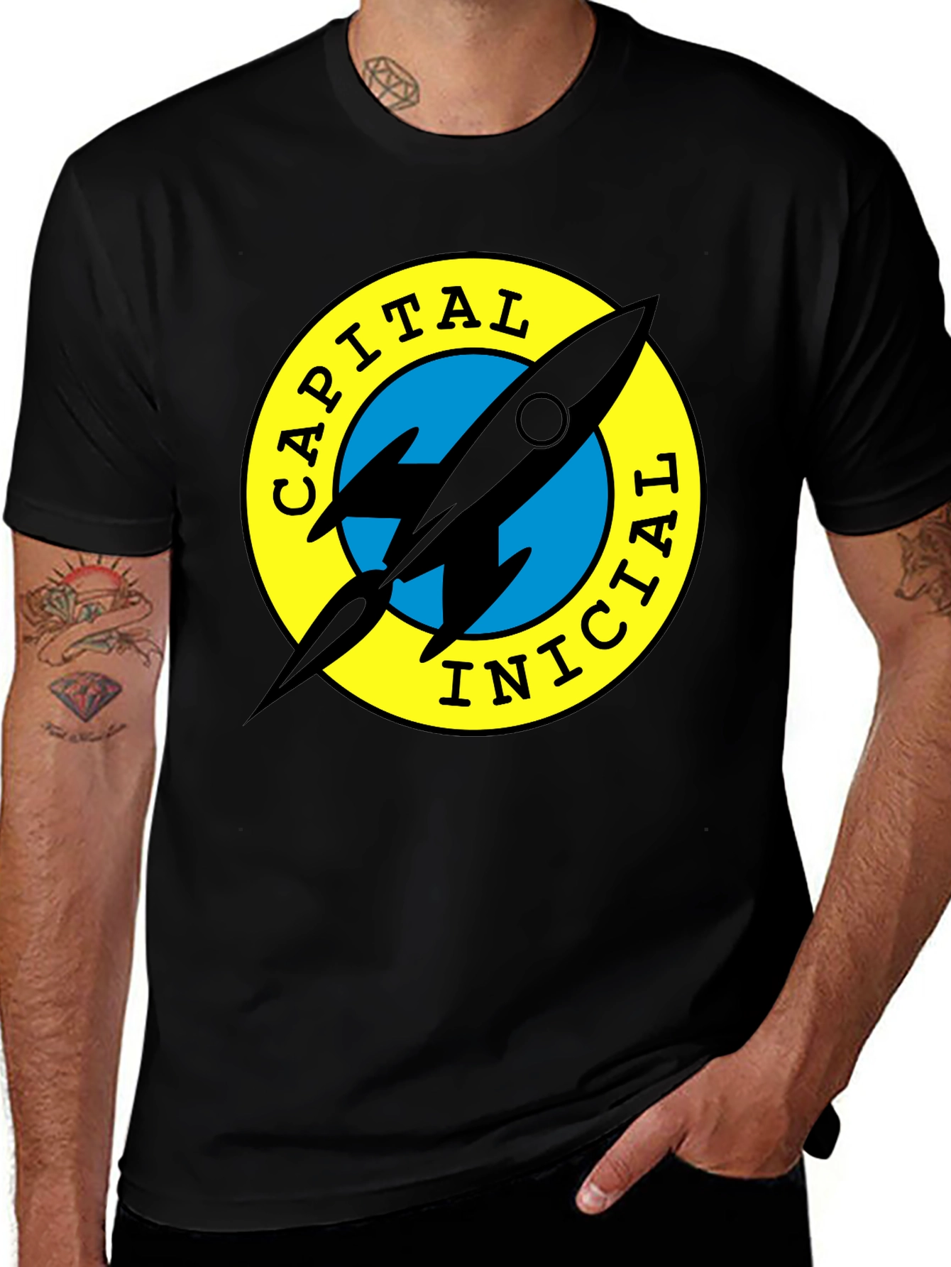 Capital Inicial Rocket T-Shirt Black