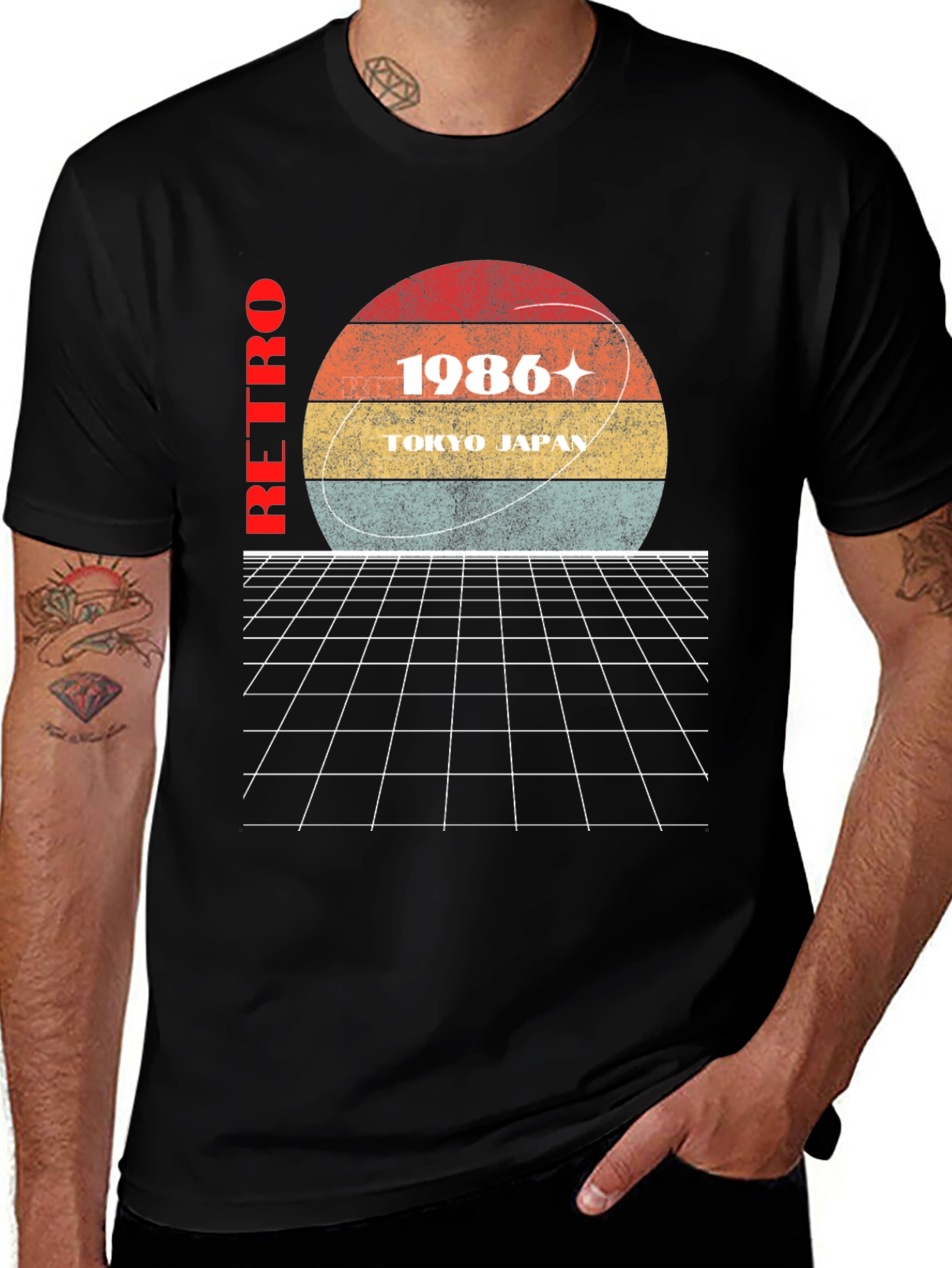 Variant 16 of Retro 1986 Tokyo Graphic T-Shirt