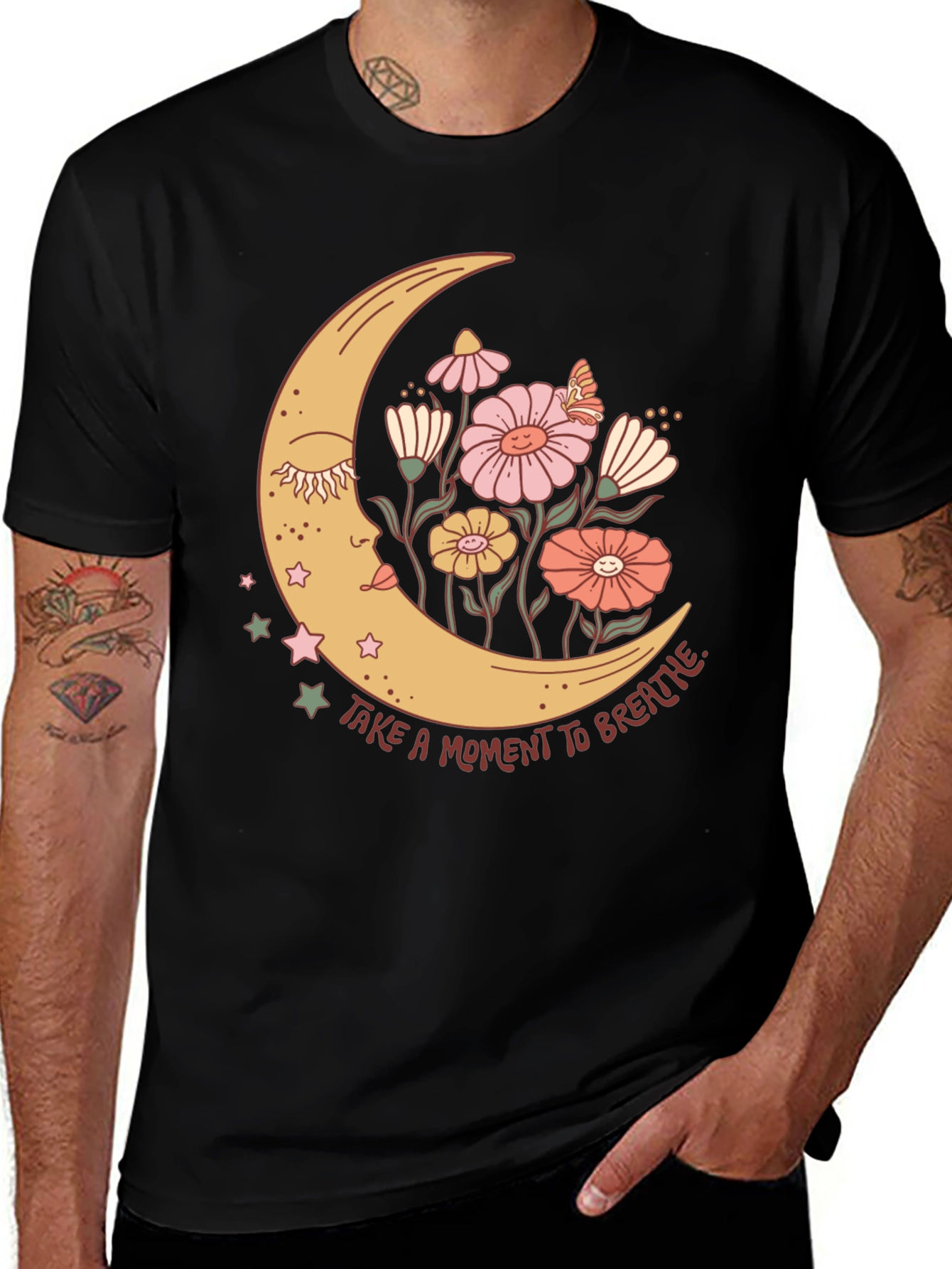 Variant 27 of Moon Flower Graphic T-Shirt