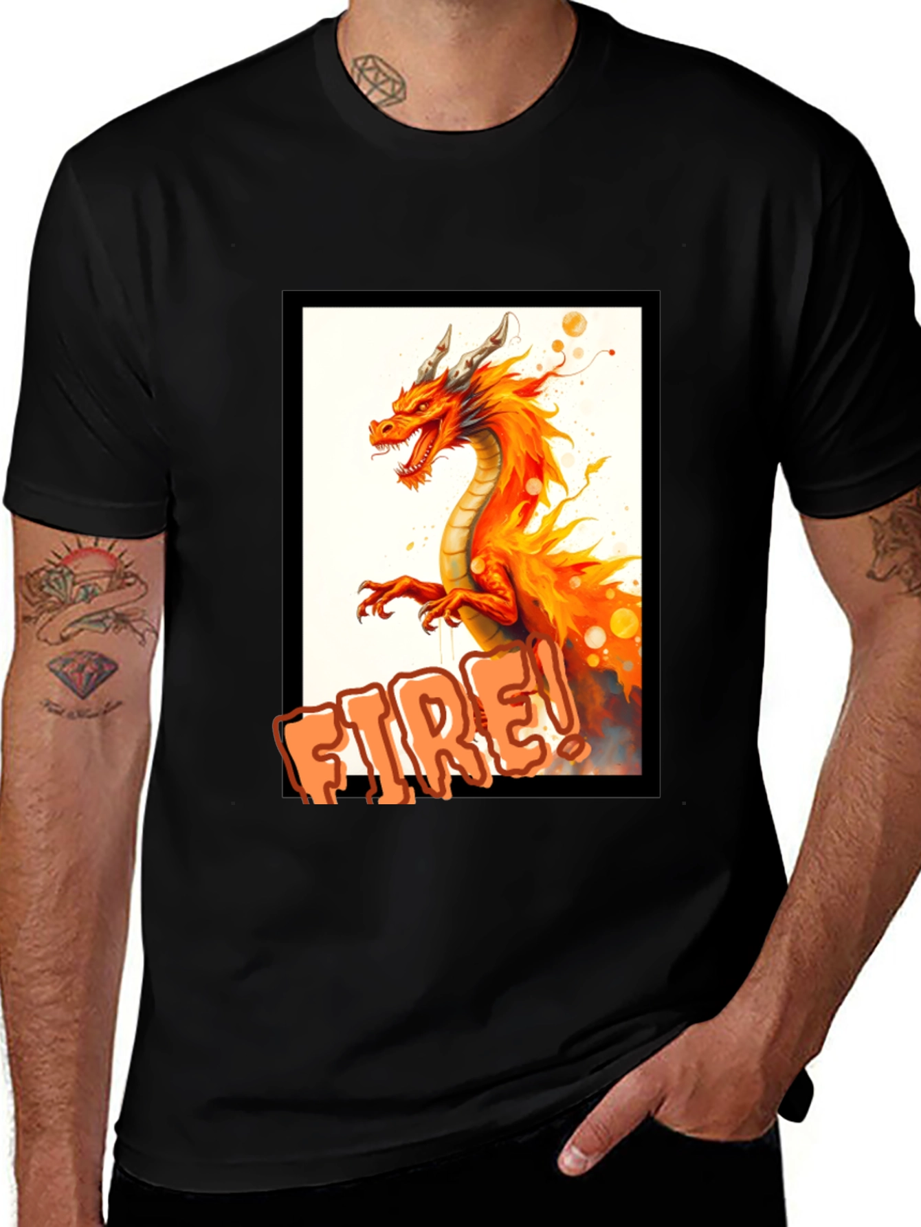 Fiery Dragon T-Shirt - Unleash the Dragon!
