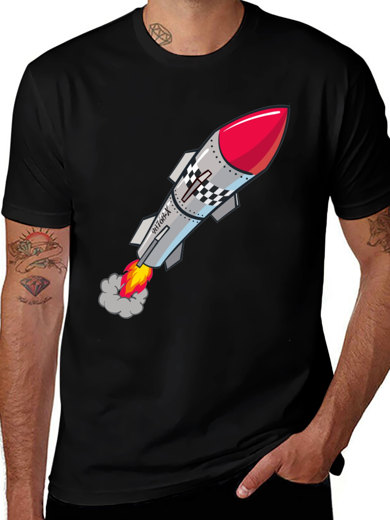 Variant 18 of Rocket Graphic T-Shirt - Blast Off in Style