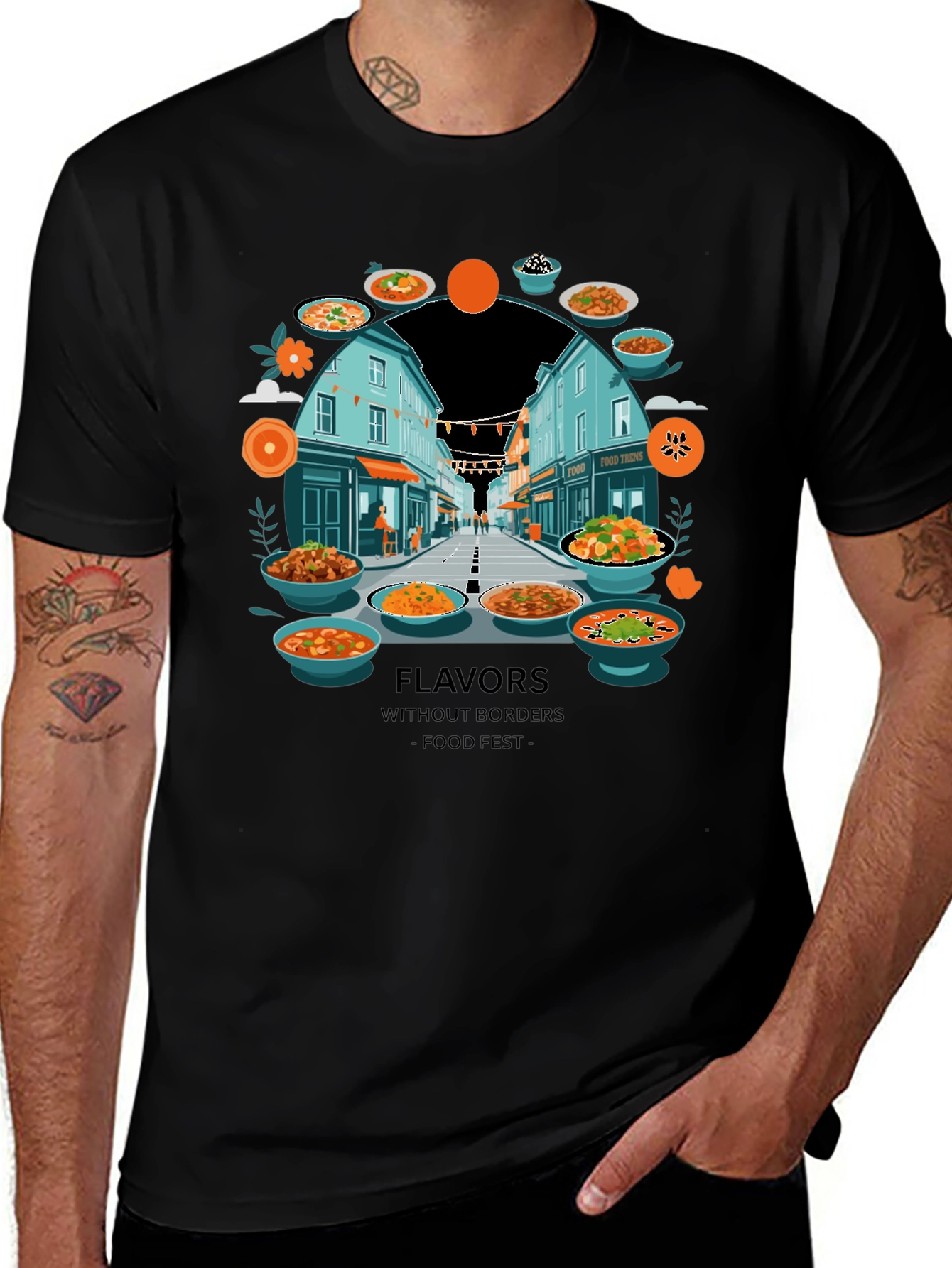Variant 7 of Food Fest Graphic Tee