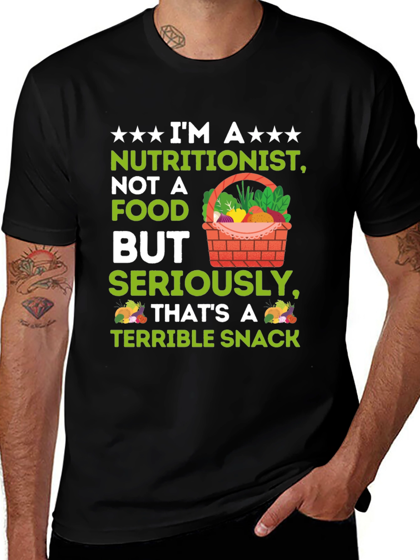 Variant 19 of Nutritionist Terrible Snack T-Shirt