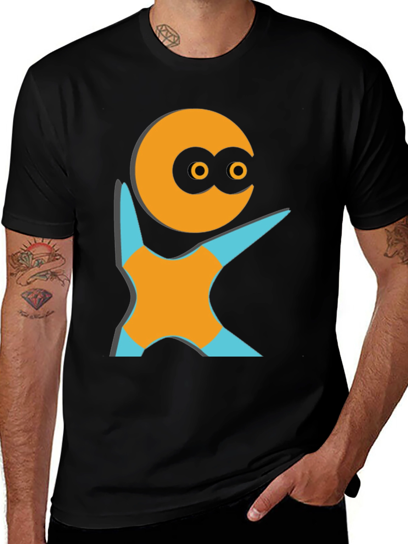 Variant 6 of Unique Graphic Tee - Funky Character Design