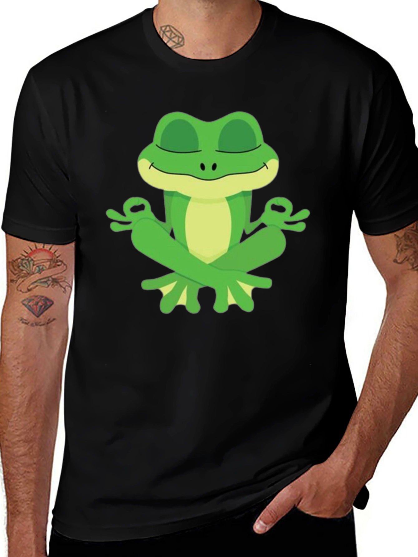 Variant 12 of Zen Frog T-Shirt - Meditating Amphibian Tee