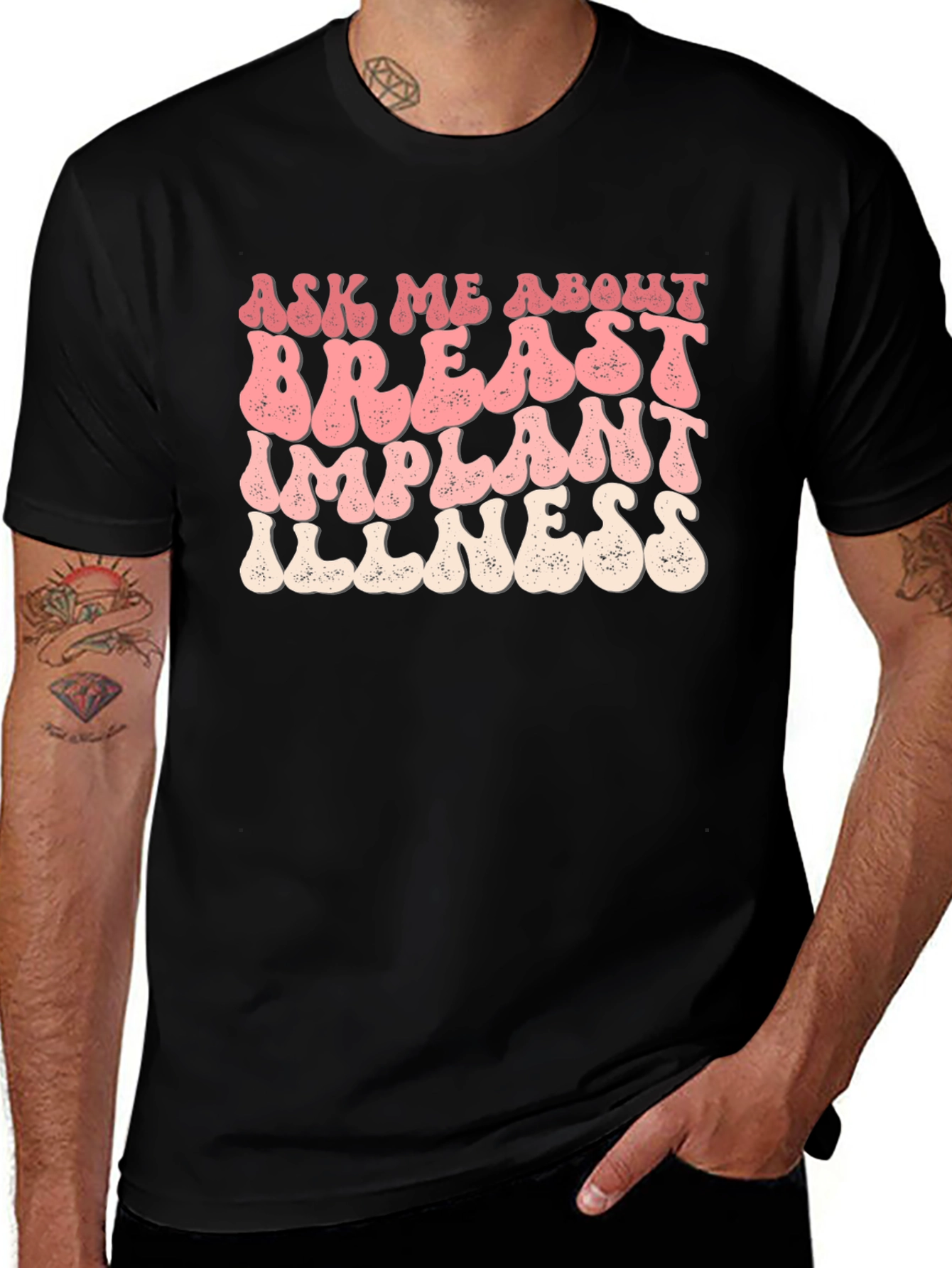 Variant 10 of Ask Me About Breast Implant Illness T-Shirt
