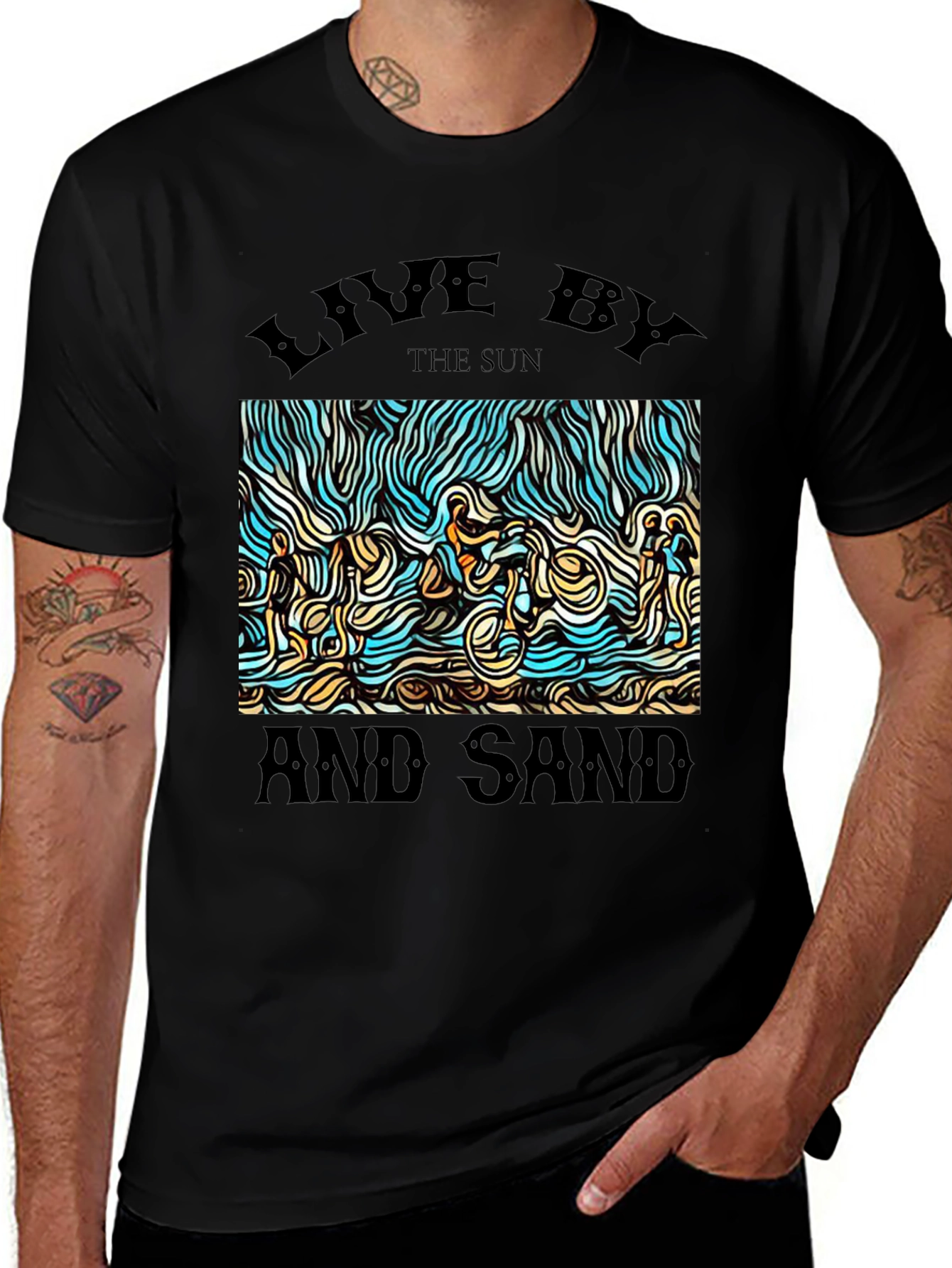 Variant 23 of Live by the Sun and Sand Graphic T-Shirt