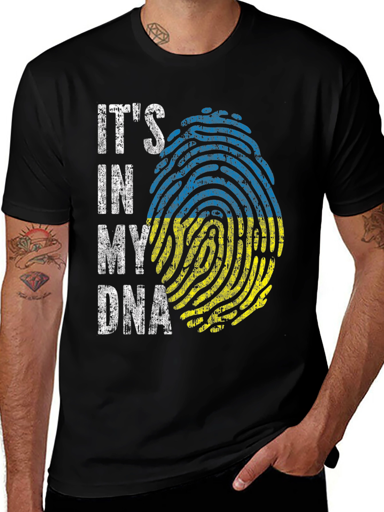 Ukraine DNA Fingerprint T-Shirt