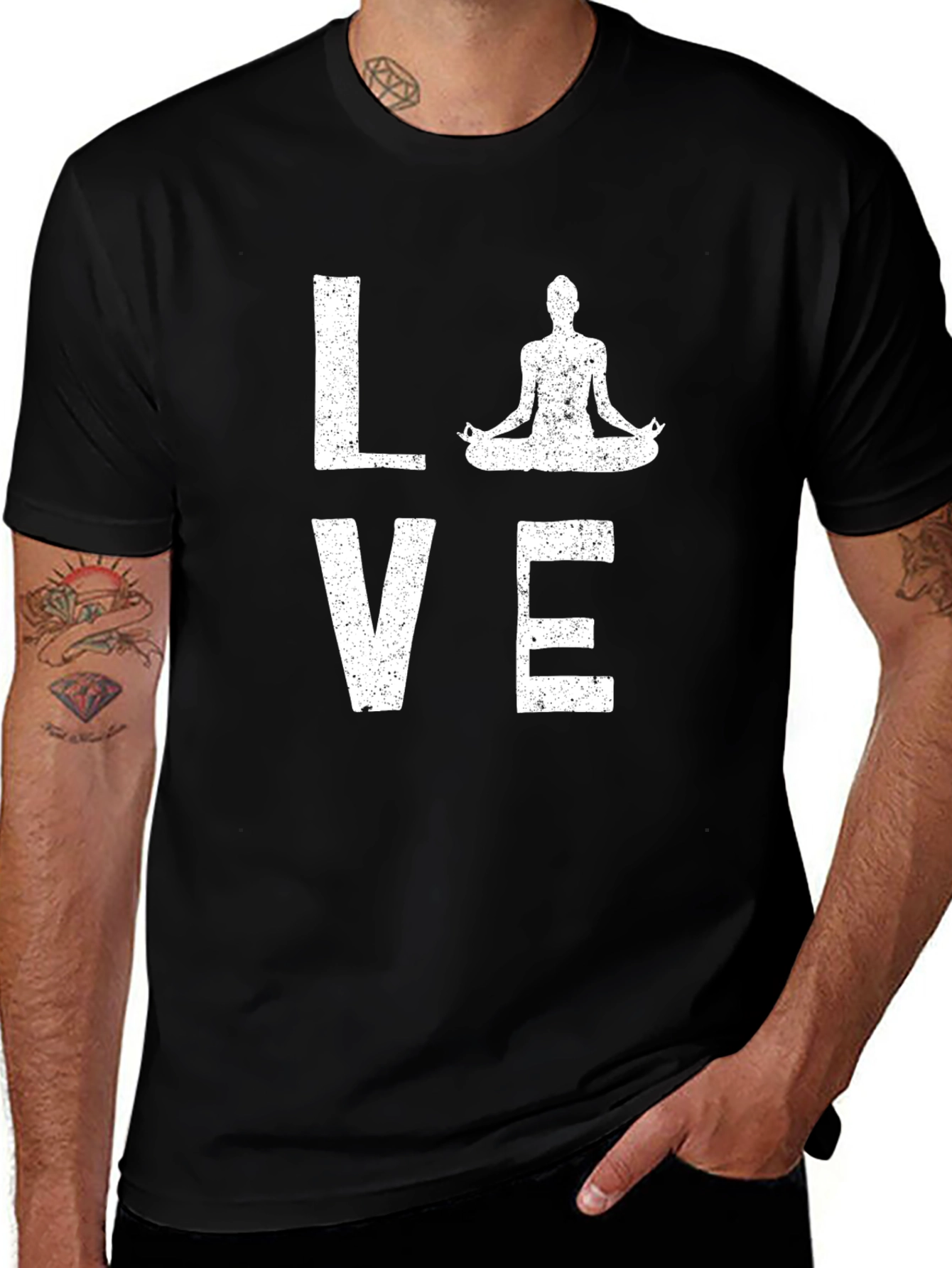 Variant 24 of Yoga LOVE Graphic T-Shirt - Relaxed Fit Cotton Tee