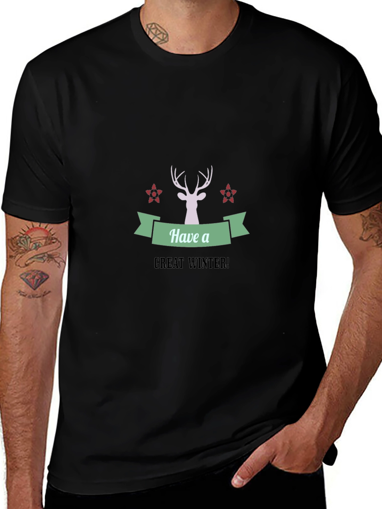 Variant 29 of Have a Great Winter Black T-Shirt