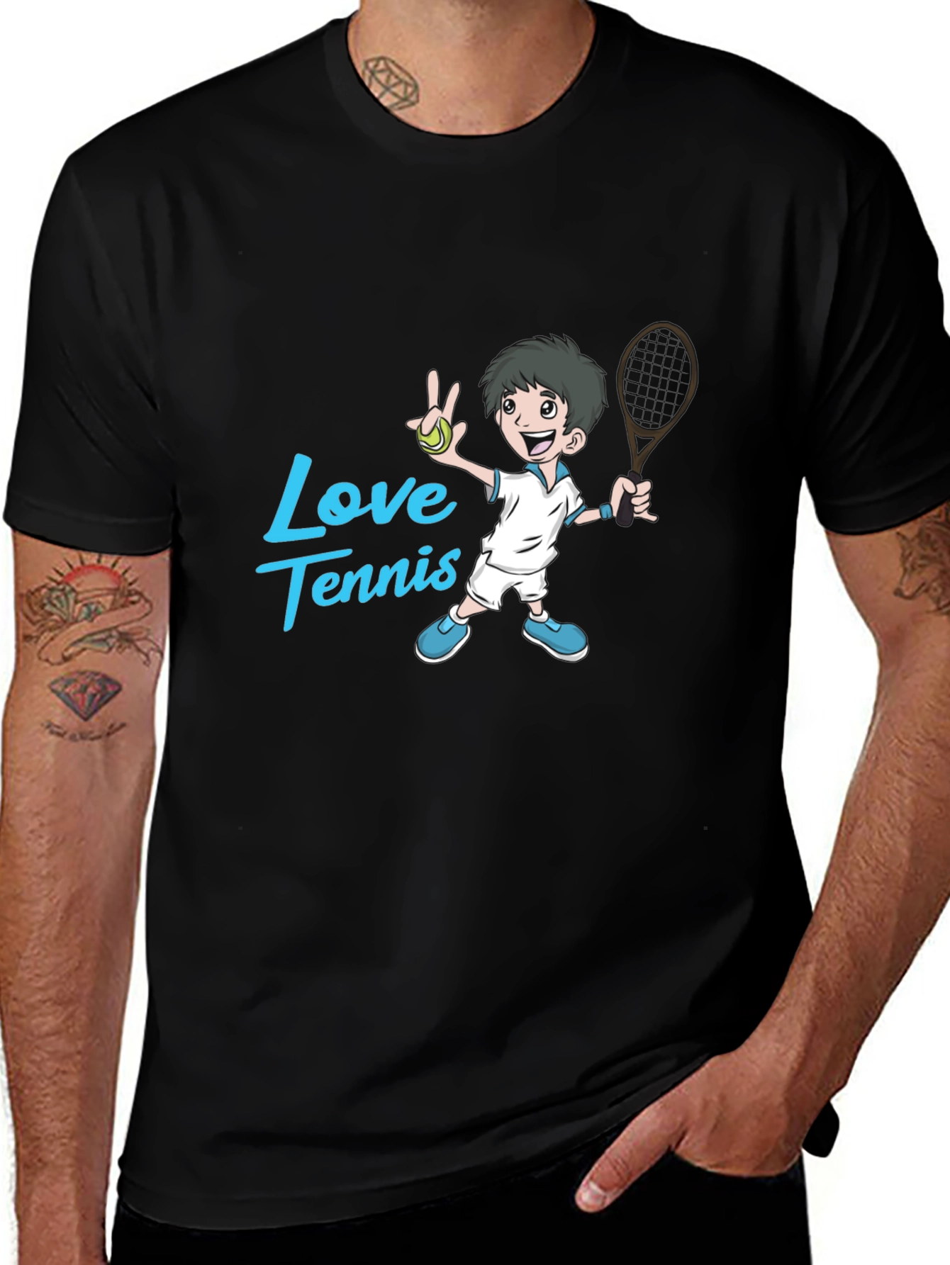 Love Tennis Graphic T-Shirt