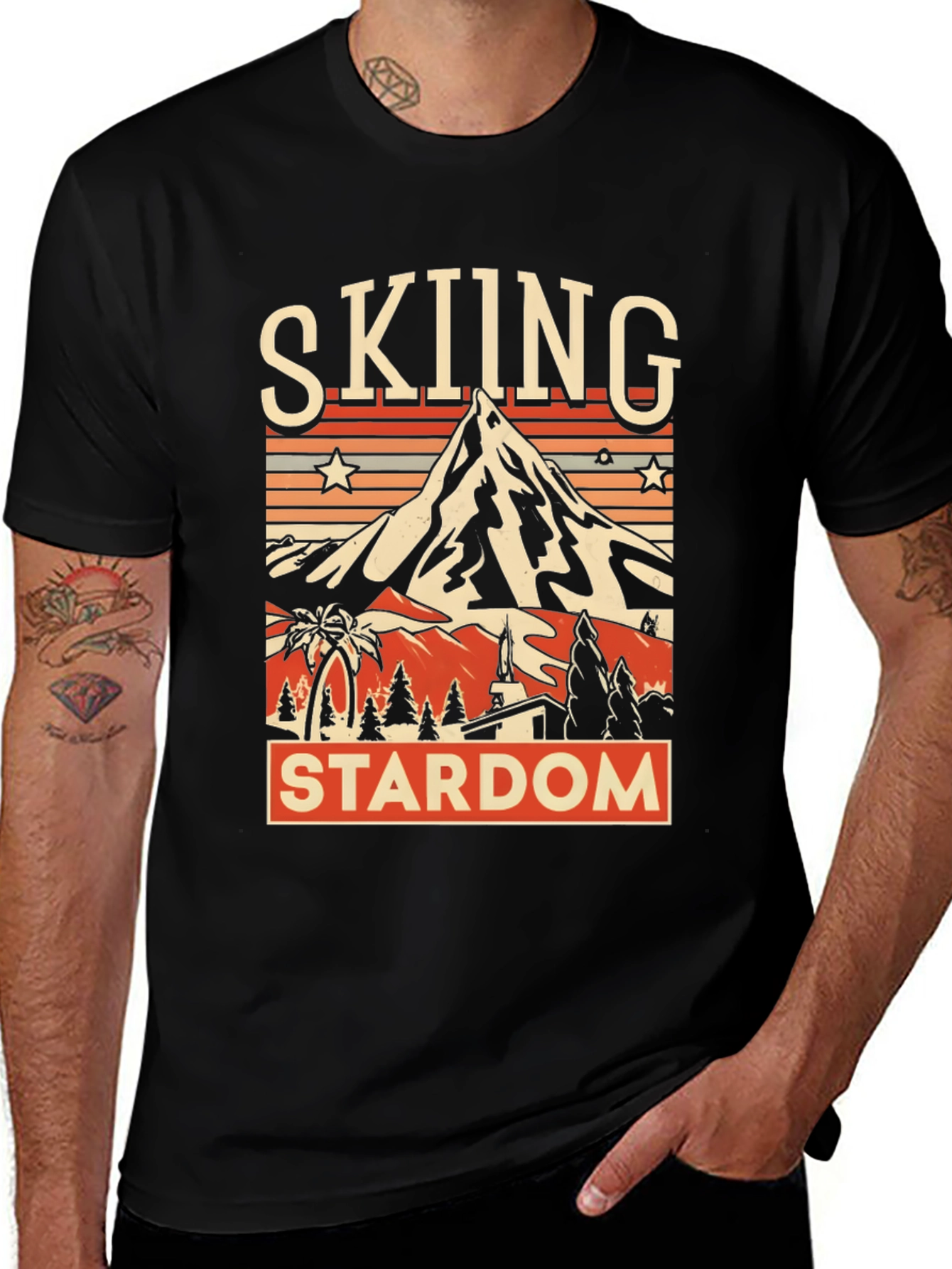Variant 3 of Skiing Stardom Graphic Tee