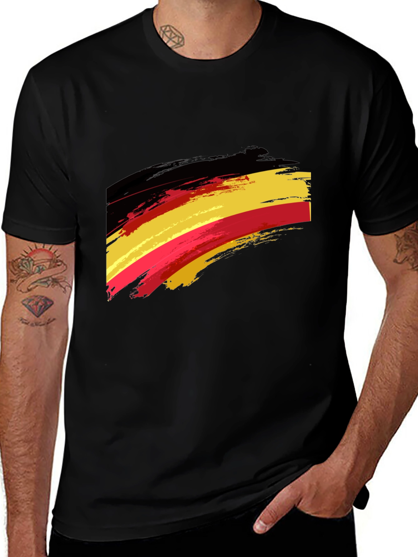 Germany Flag Brushstroke T-Shirt