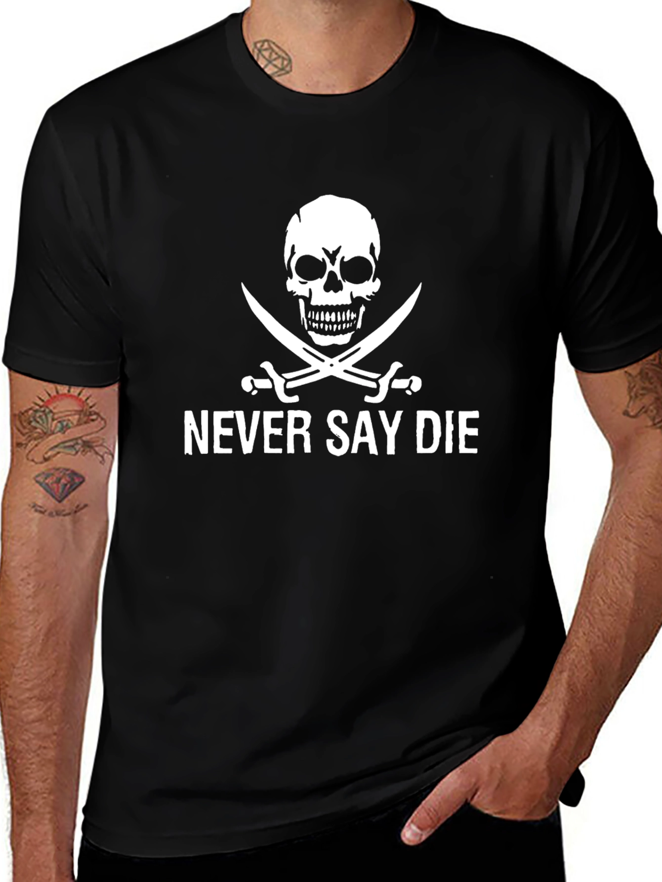 Variant 8 of Never Say Die Pirate T-Shirt