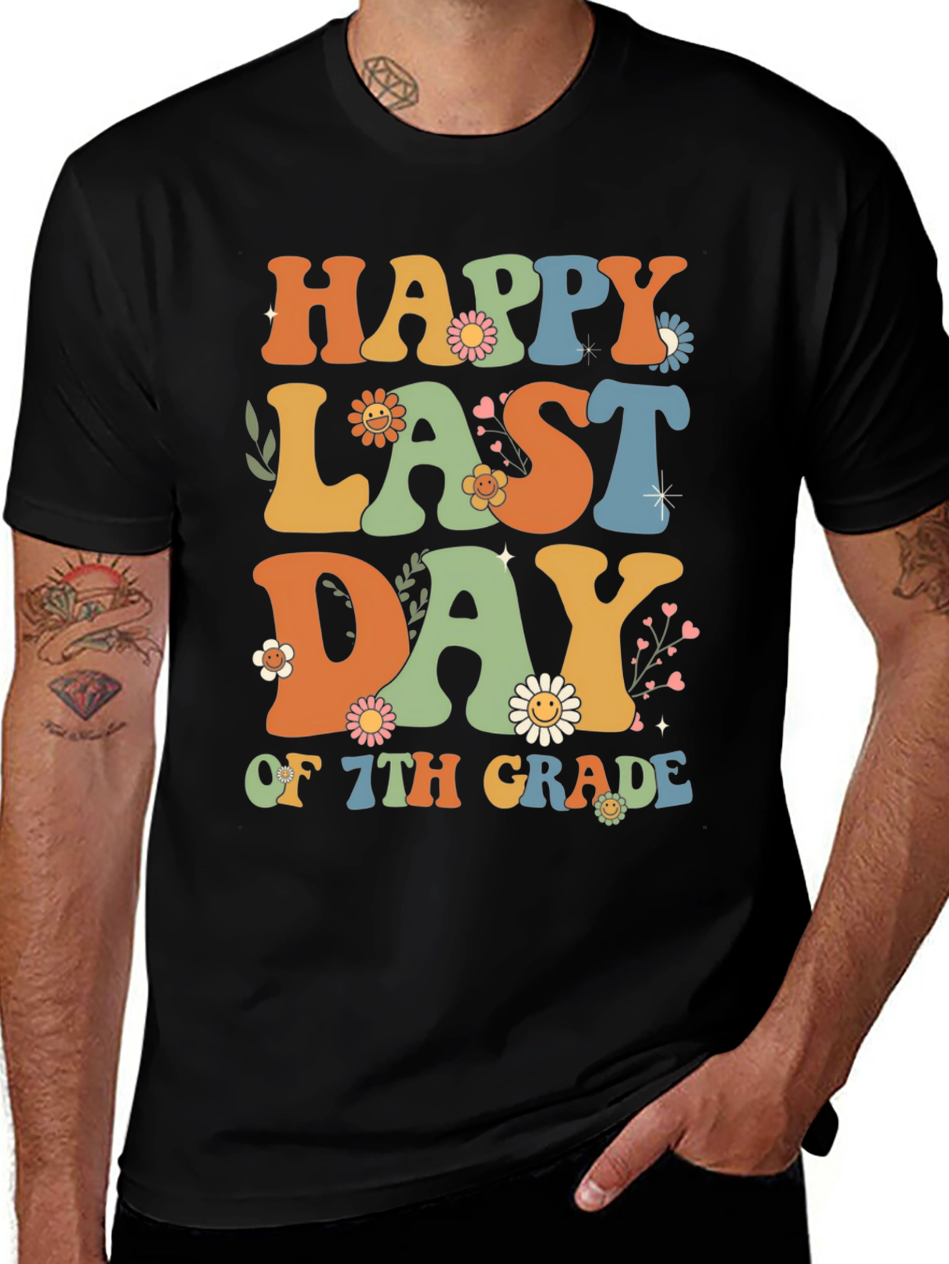Happy Last Day of 7th Grade Graphic Tee