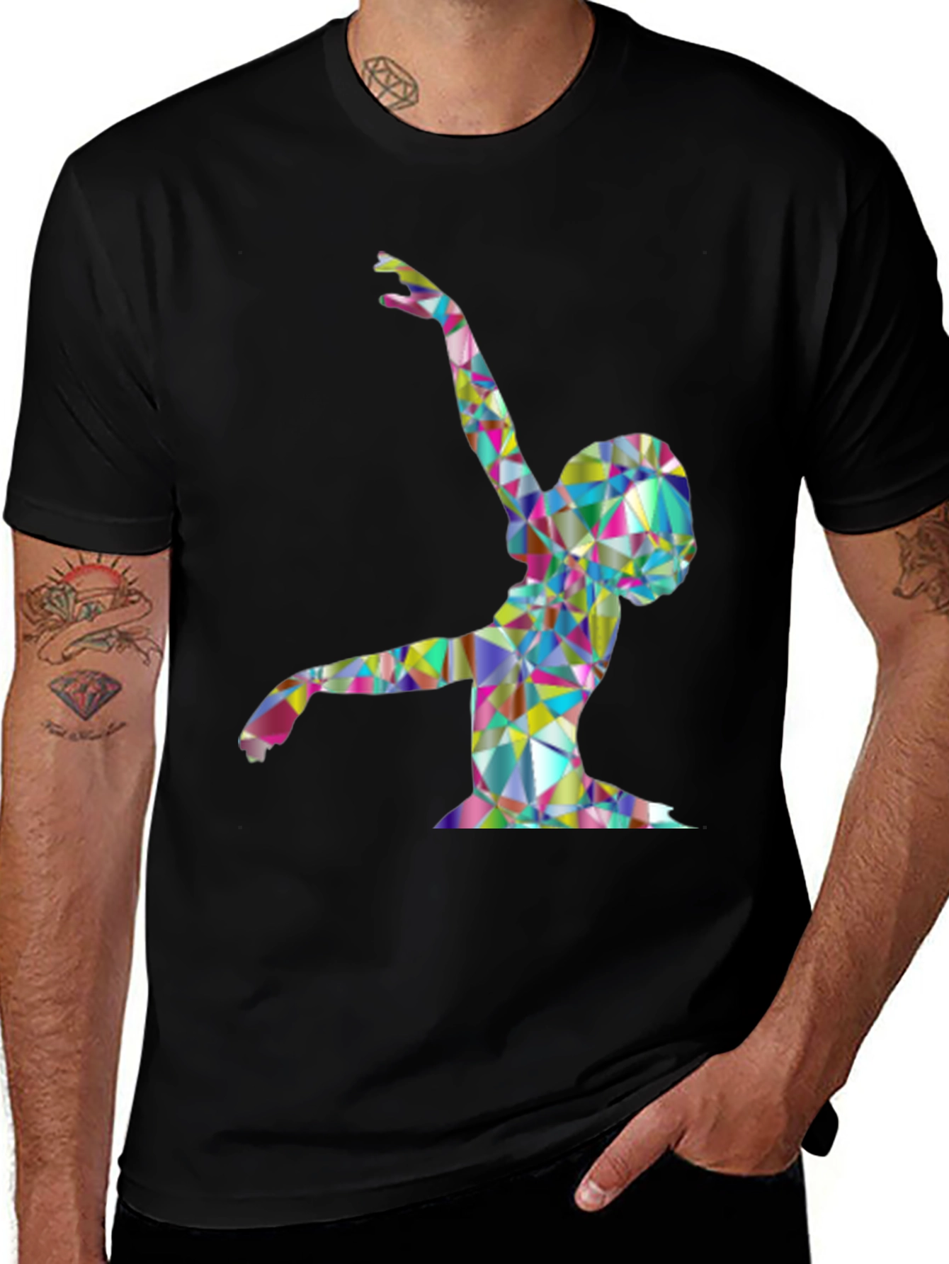 Variant 18 of Geometric Dancer Graphic T-Shirt