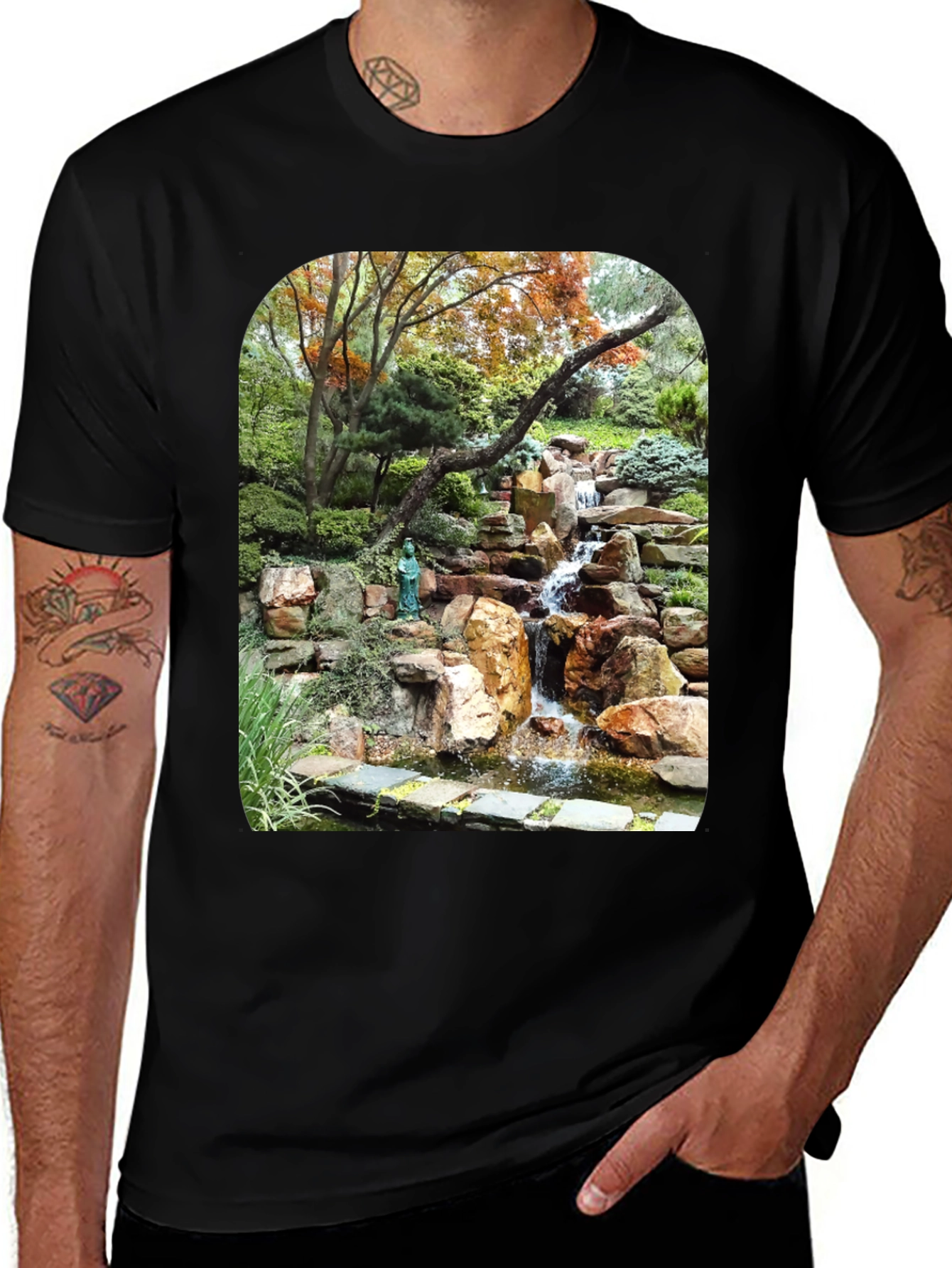 Variant 30 of Waterfall Graphic Tee - Nature Lover's T-Shirt