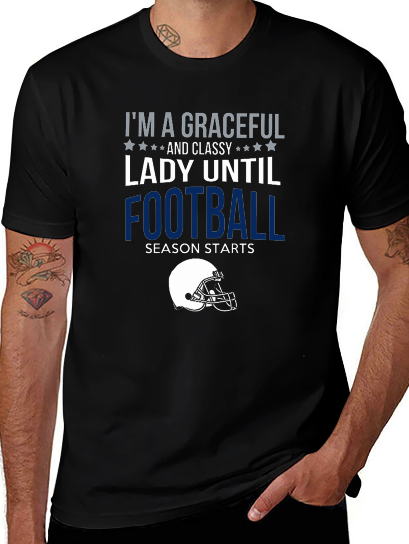 Variant 28 of Graceful Lady Until Football Season T-Shirt