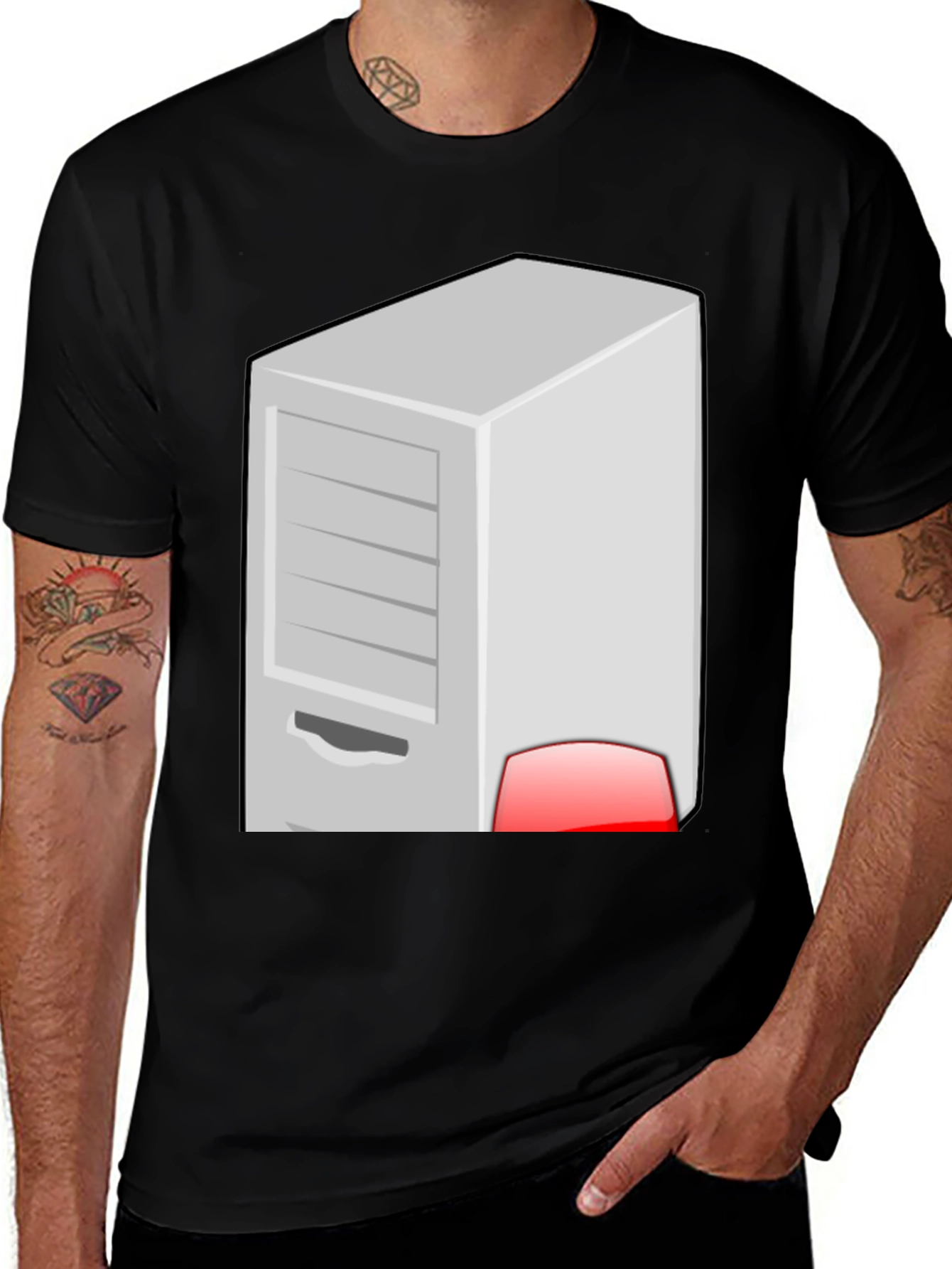 Variant 21 of Server Rack Graphic T-Shirt - Geek Chic Style