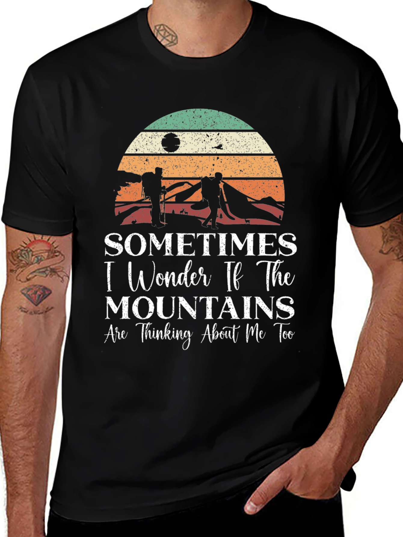 Variant 3 of Mountains Thinking About Me T-Shirt