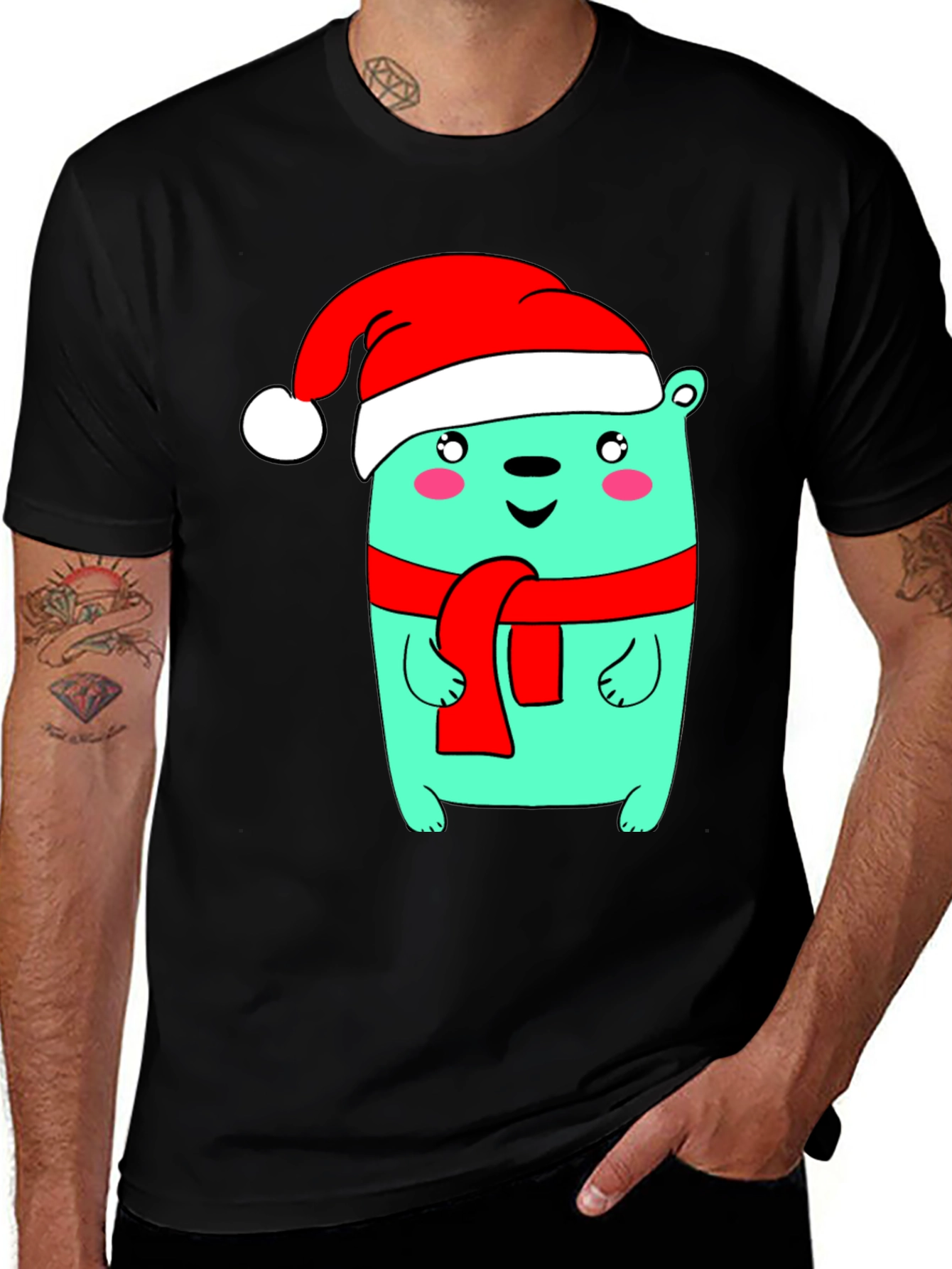 Variant 17 of Festive Bear Graphic Tee - Holiday Edition