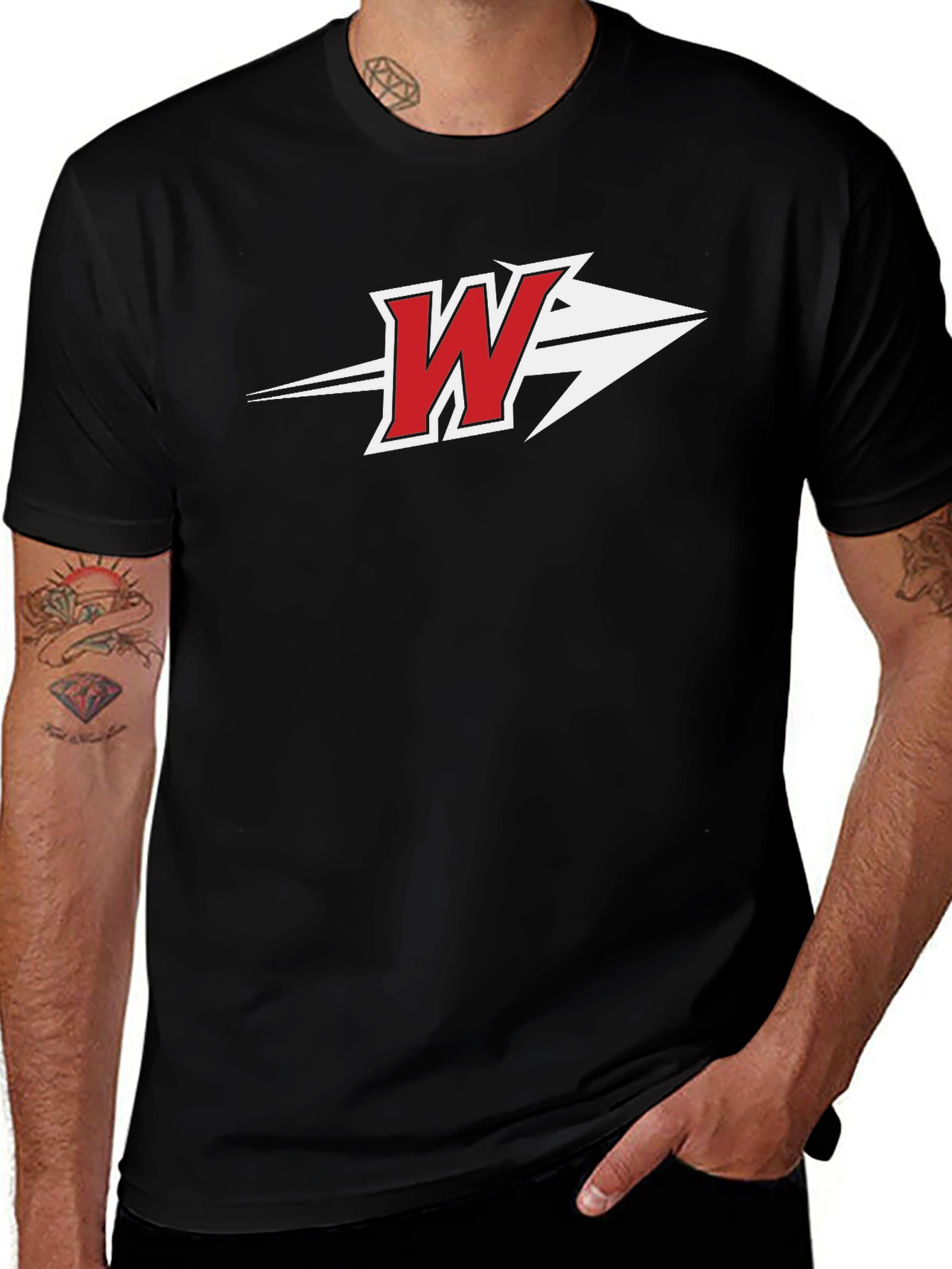 Variant 2 of Bold 'W' Graphic Tee - Striking Design, Comfortable Fit