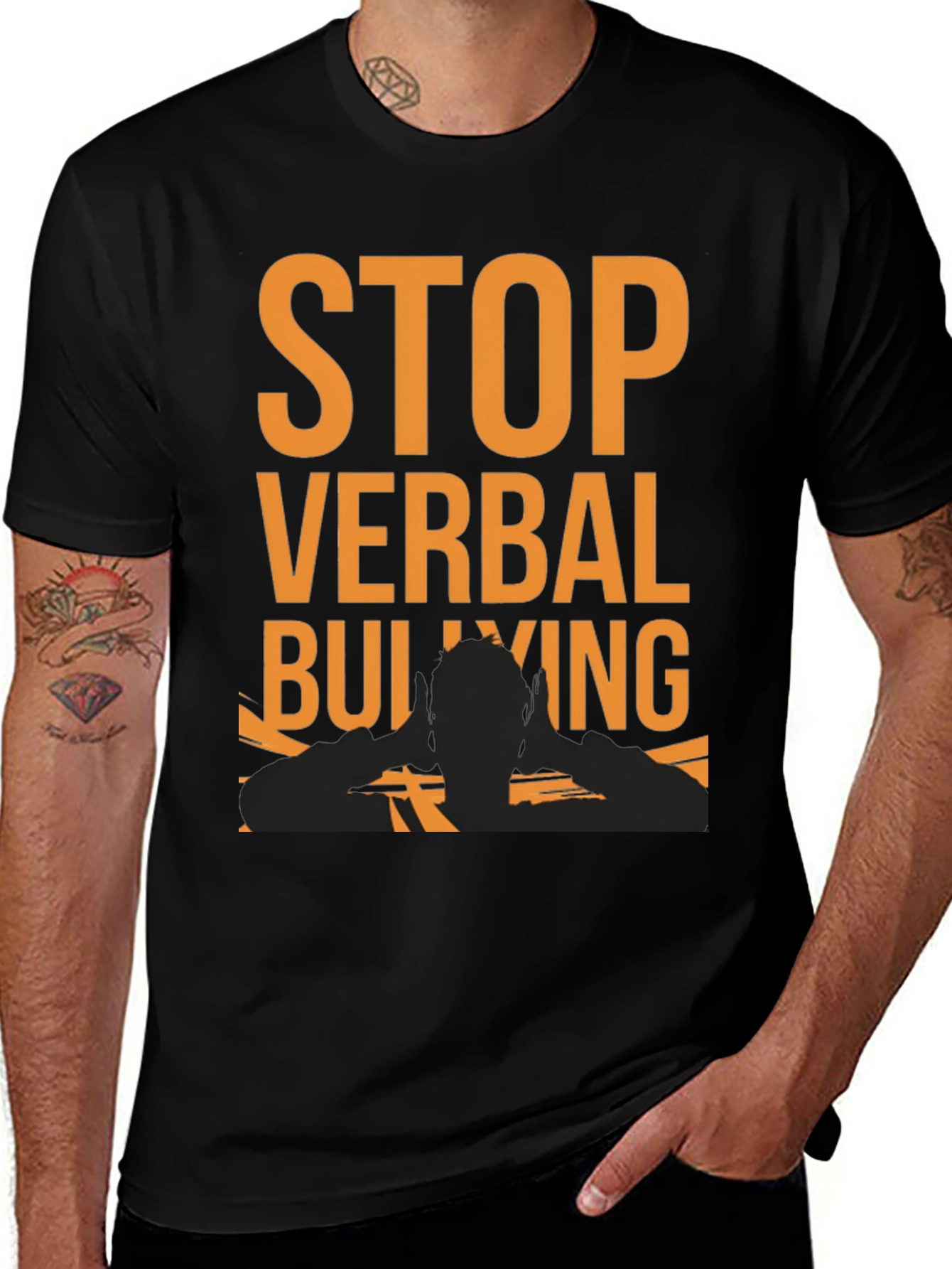Variant 24 of Stop Verbal Bullying Graphic T-Shirt