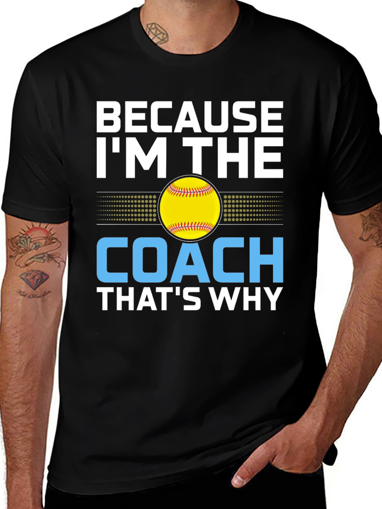 Variant 23 of Because I'm The Coach T-Shirt