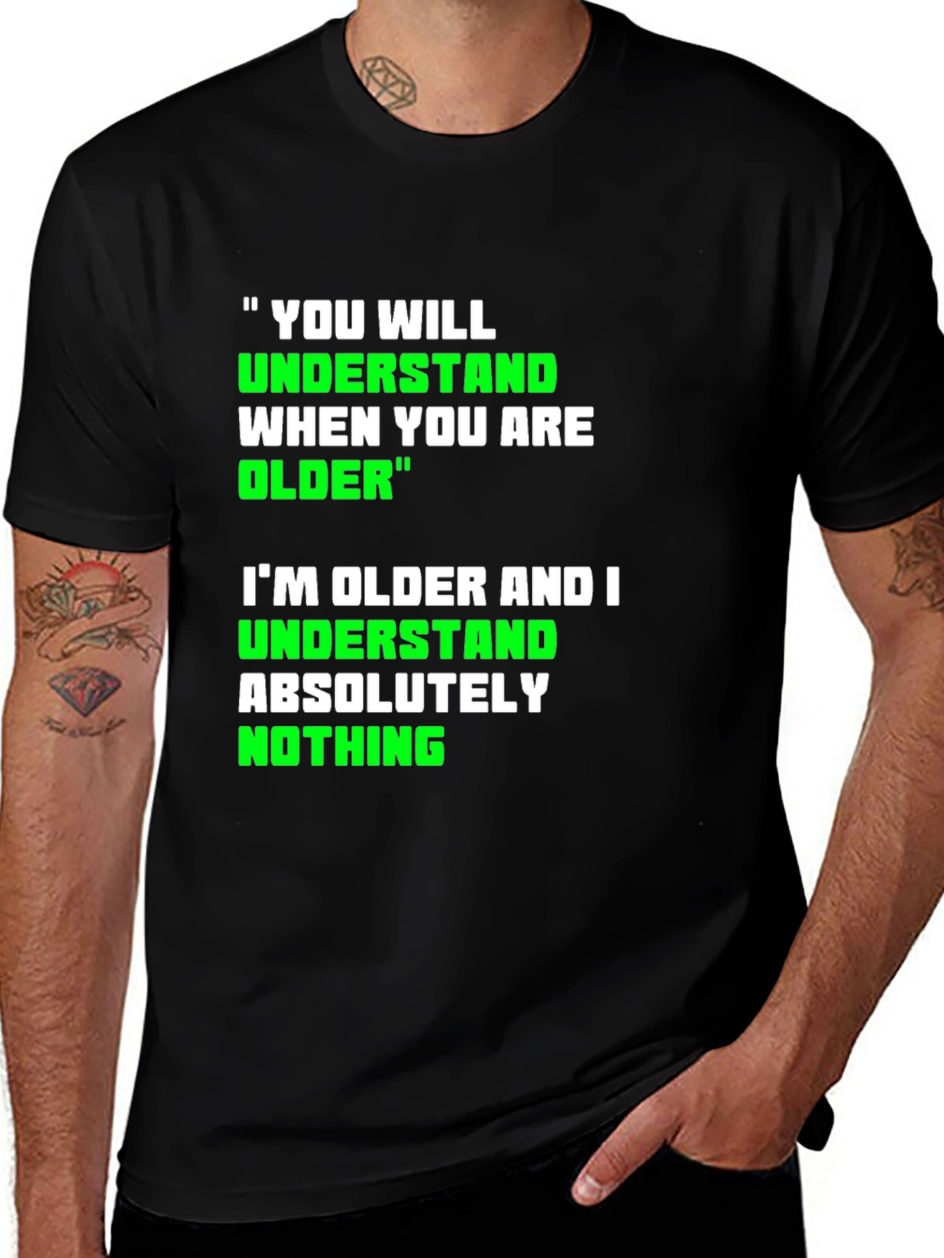 Funny 'Older' Graphic T-Shirt