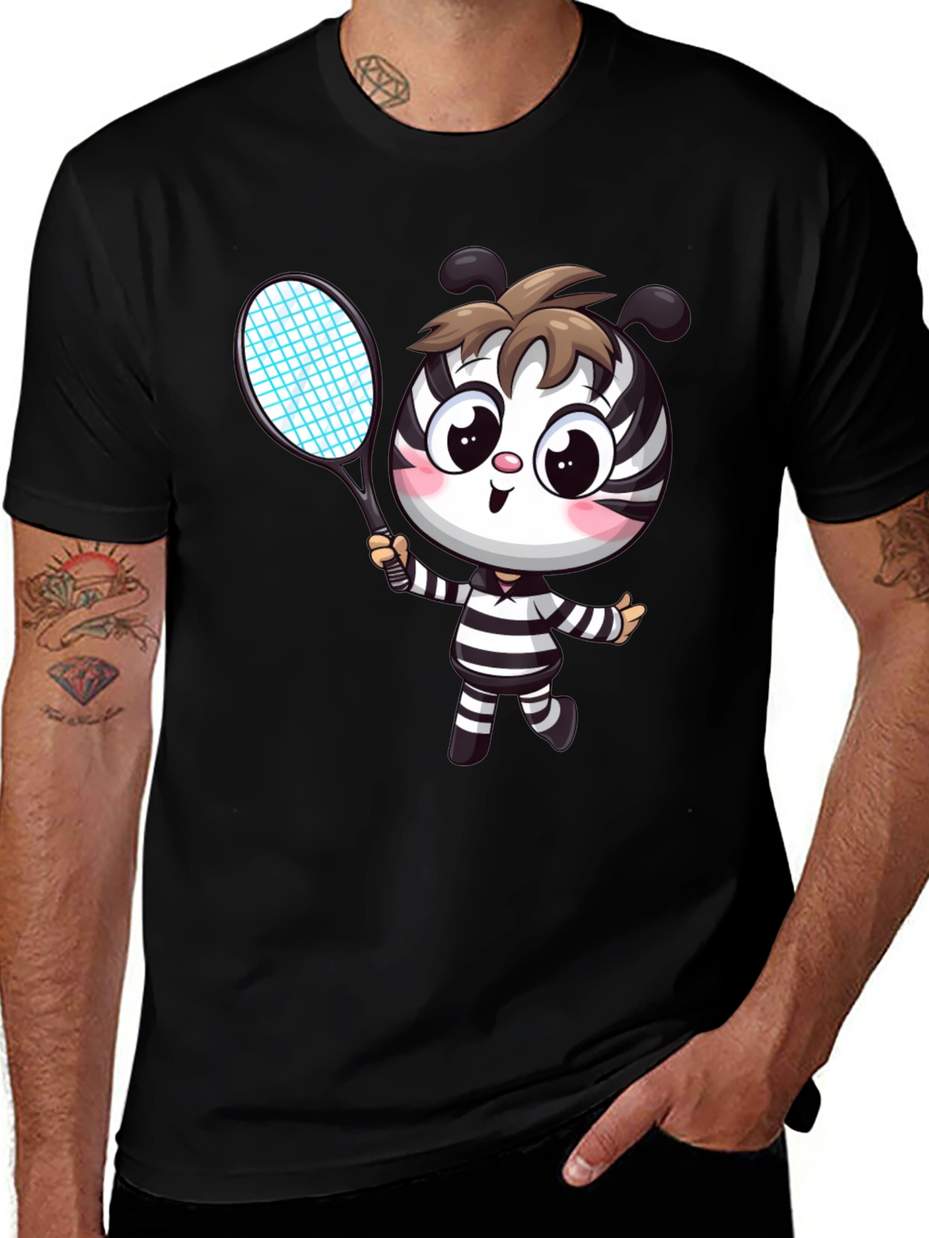 Variant 5 of Zebra Tennis T-Shirt